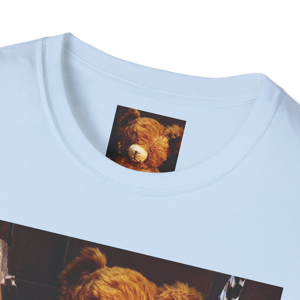 Teddy Bear Photo Tee — Vintage Stuffed Bear Graphic T-Shirt