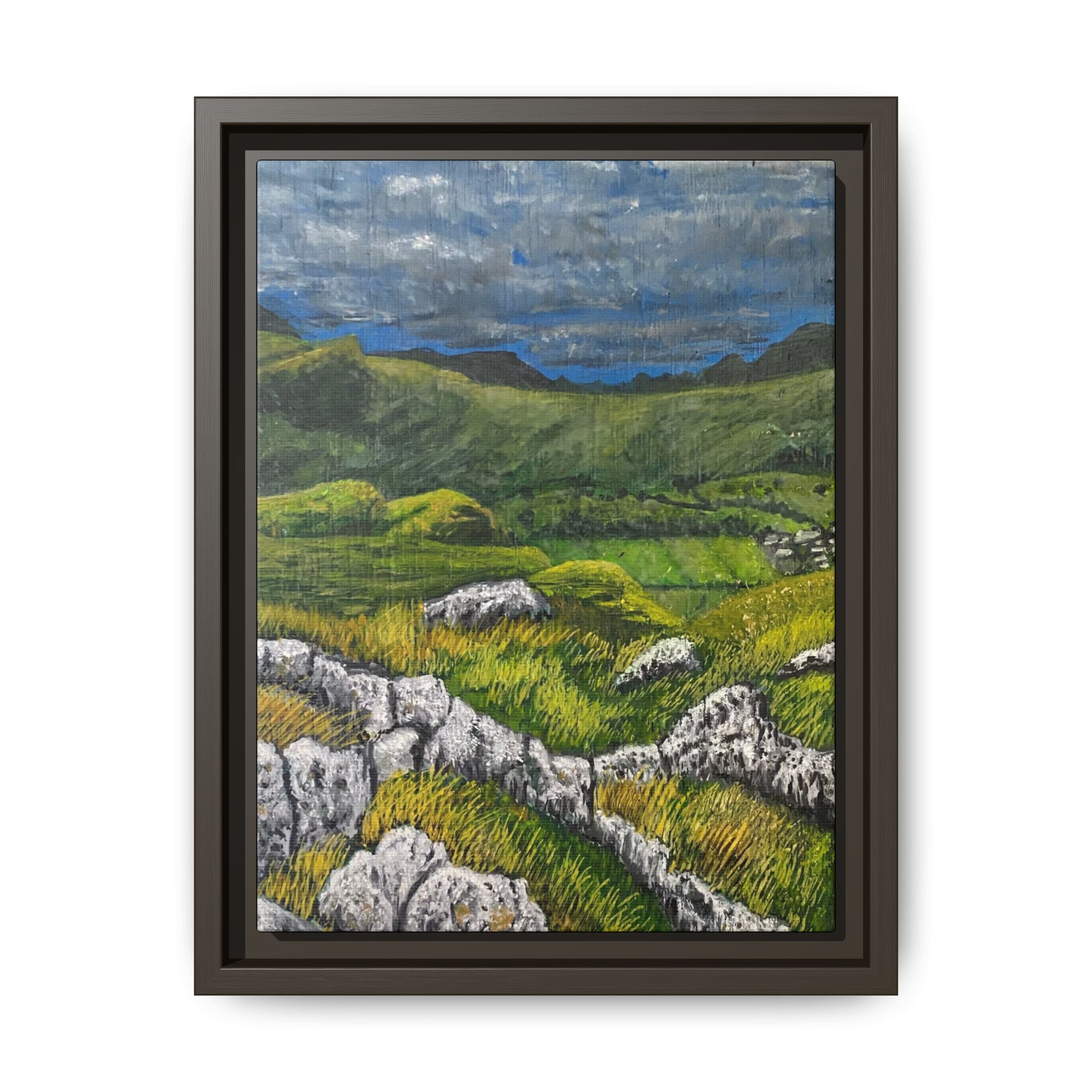Framed Matte Canvas Print — View from High Rigg Wall Art
