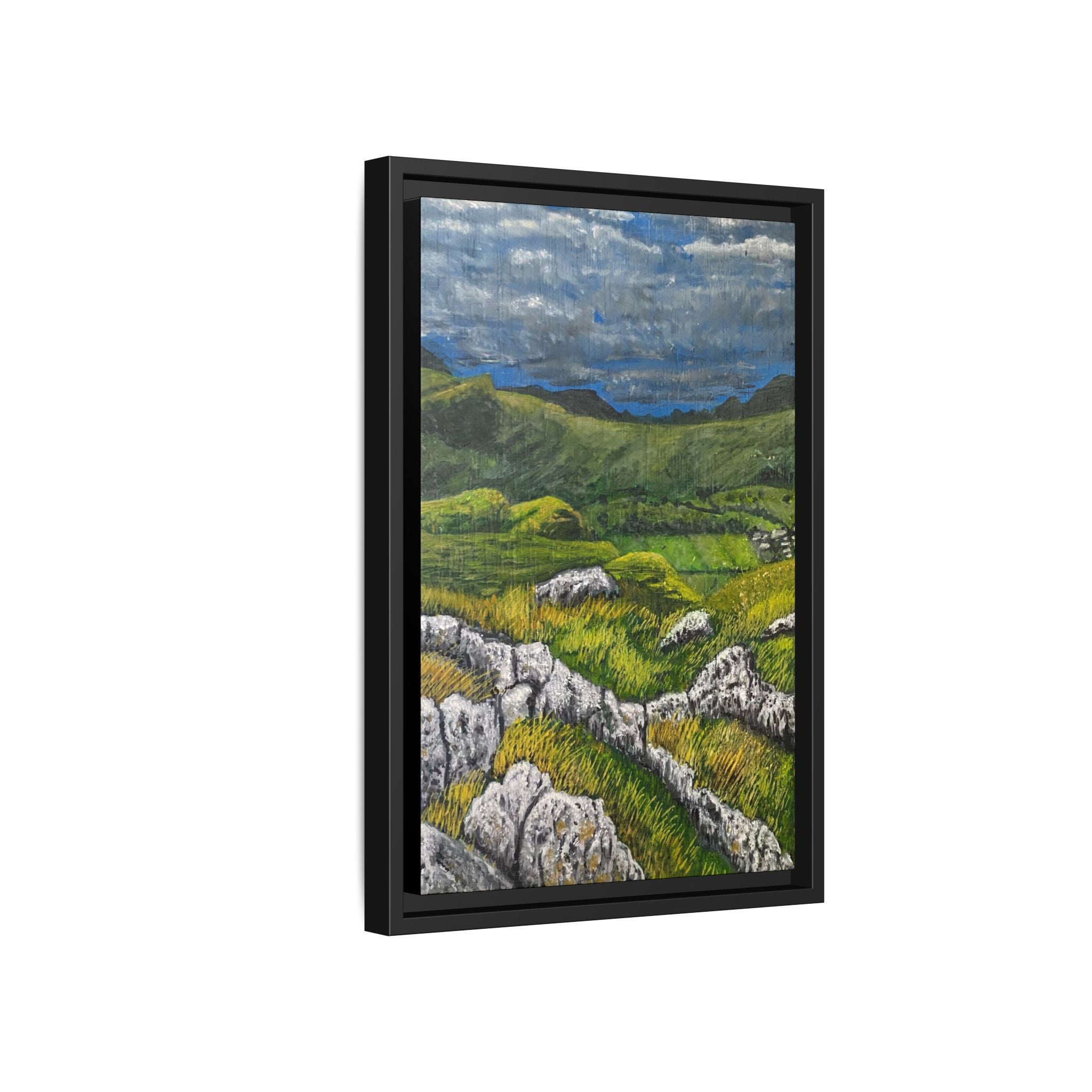 Framed Matte Canvas Print — View from High Rigg Wall Art