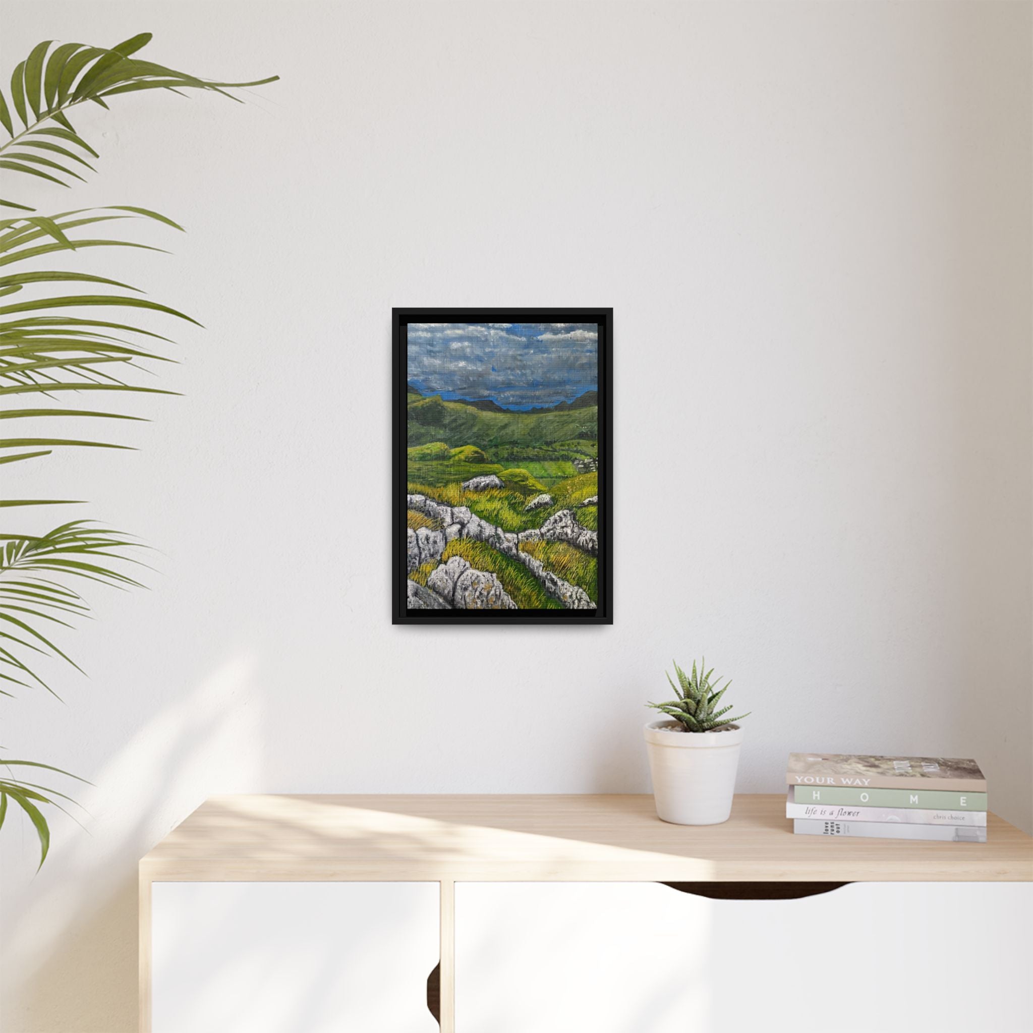 Framed Matte Canvas Print — View from High Rigg Wall Art