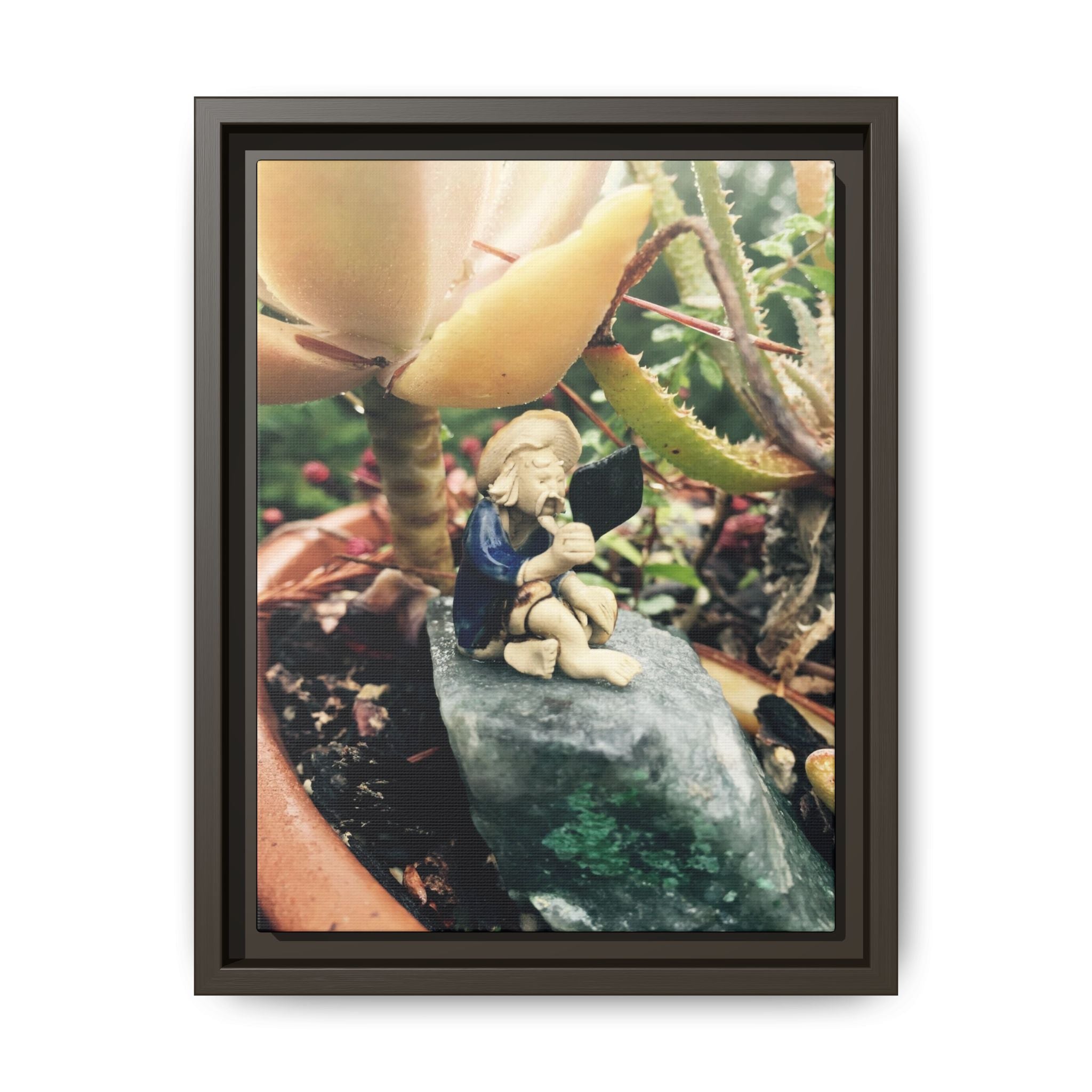 Figure Photo Canvas Print — Framed Matte Wall Art