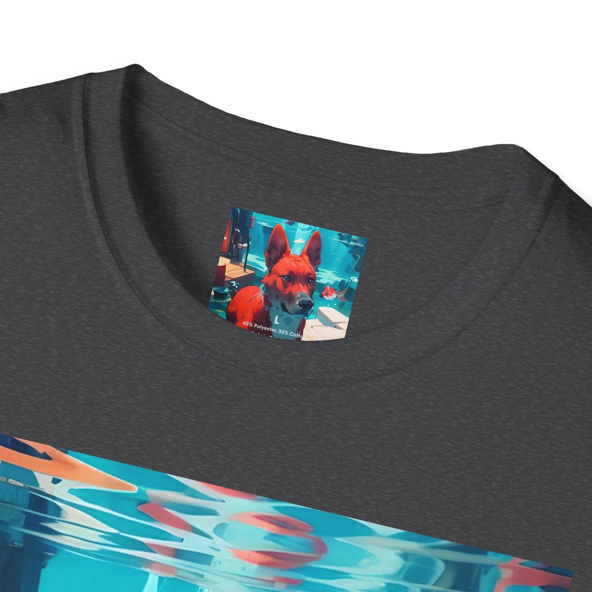 Dog Art Tee — Vibrant Retro Dog Graphic T-Shirt