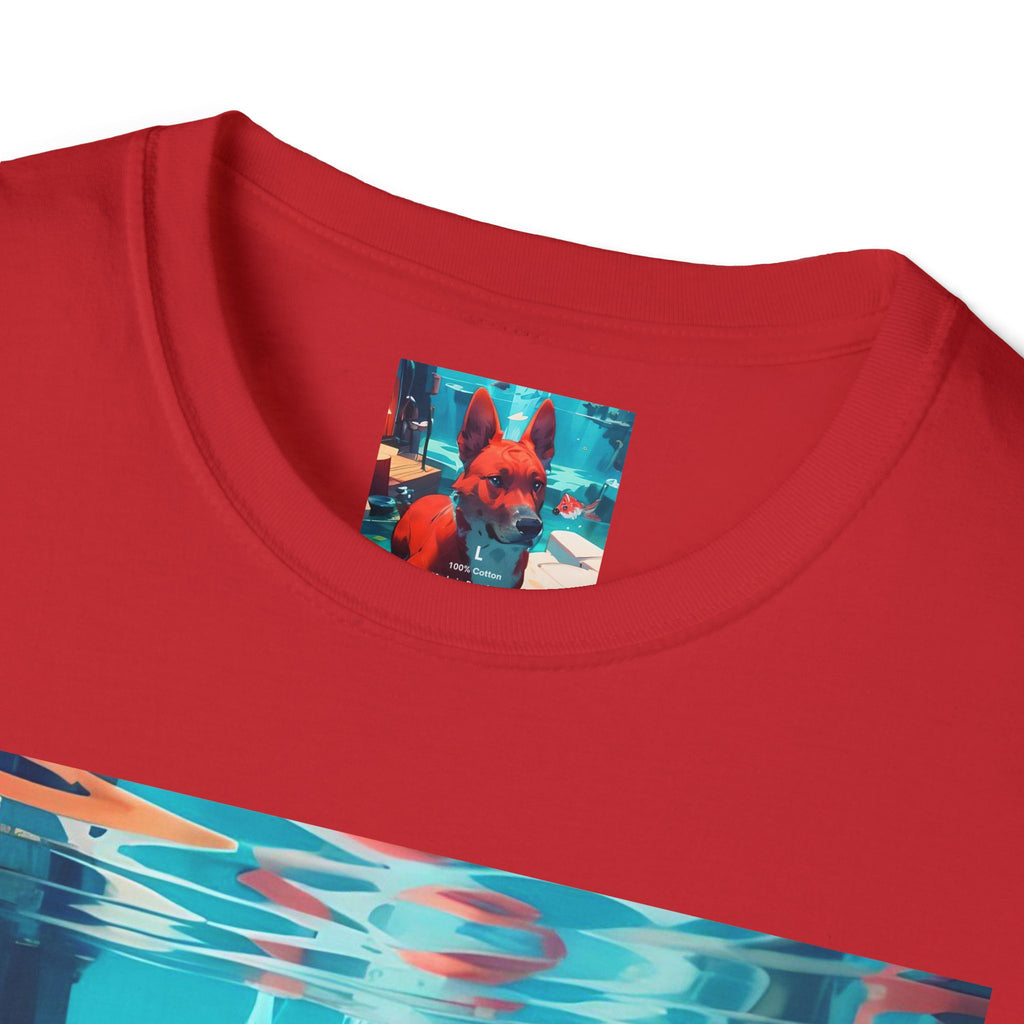 Dog Art Tee — Vibrant Retro Dog Graphic T-Shirt