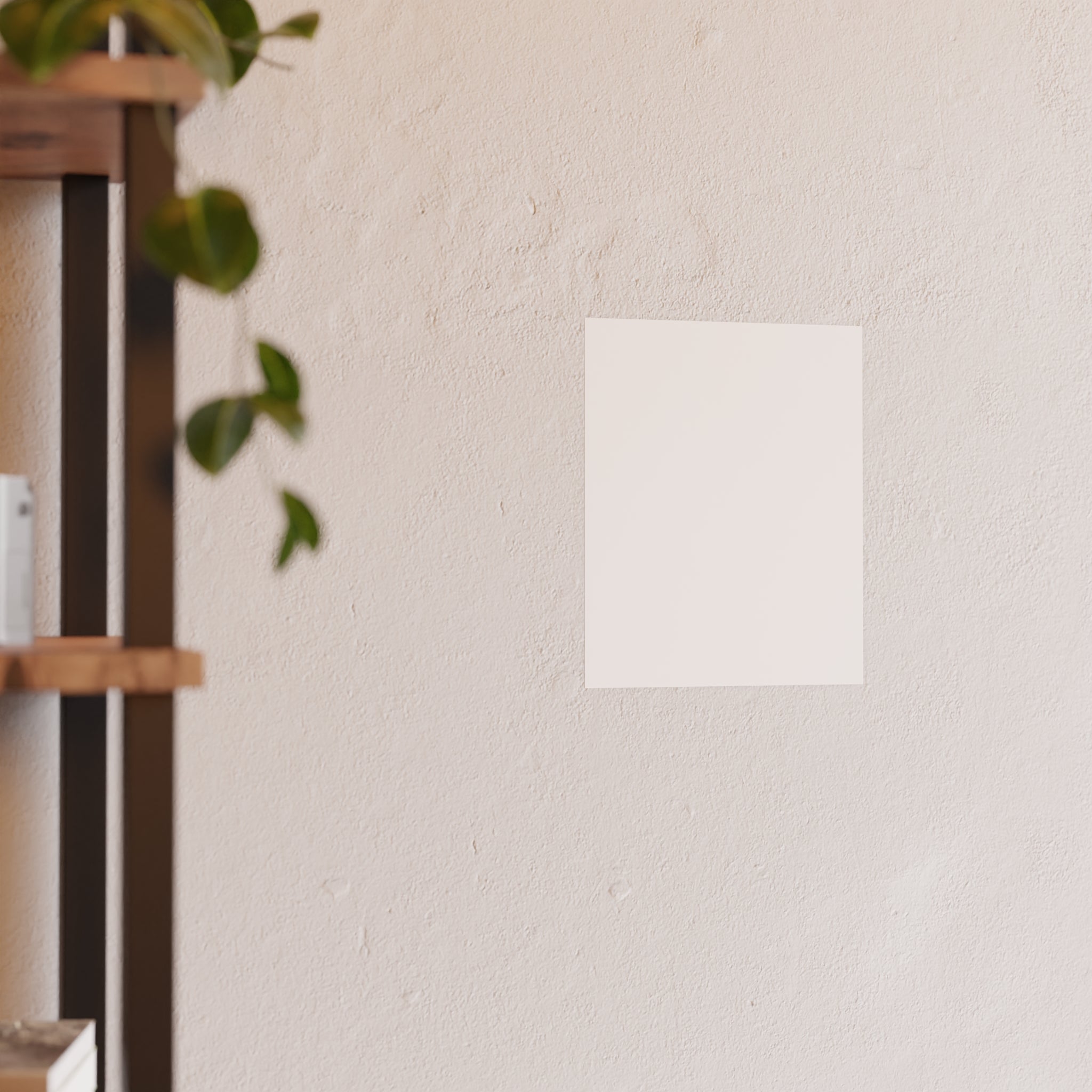 Minimalist Line Art Poster — AI Self Portrait (Satin or Archival Matte)