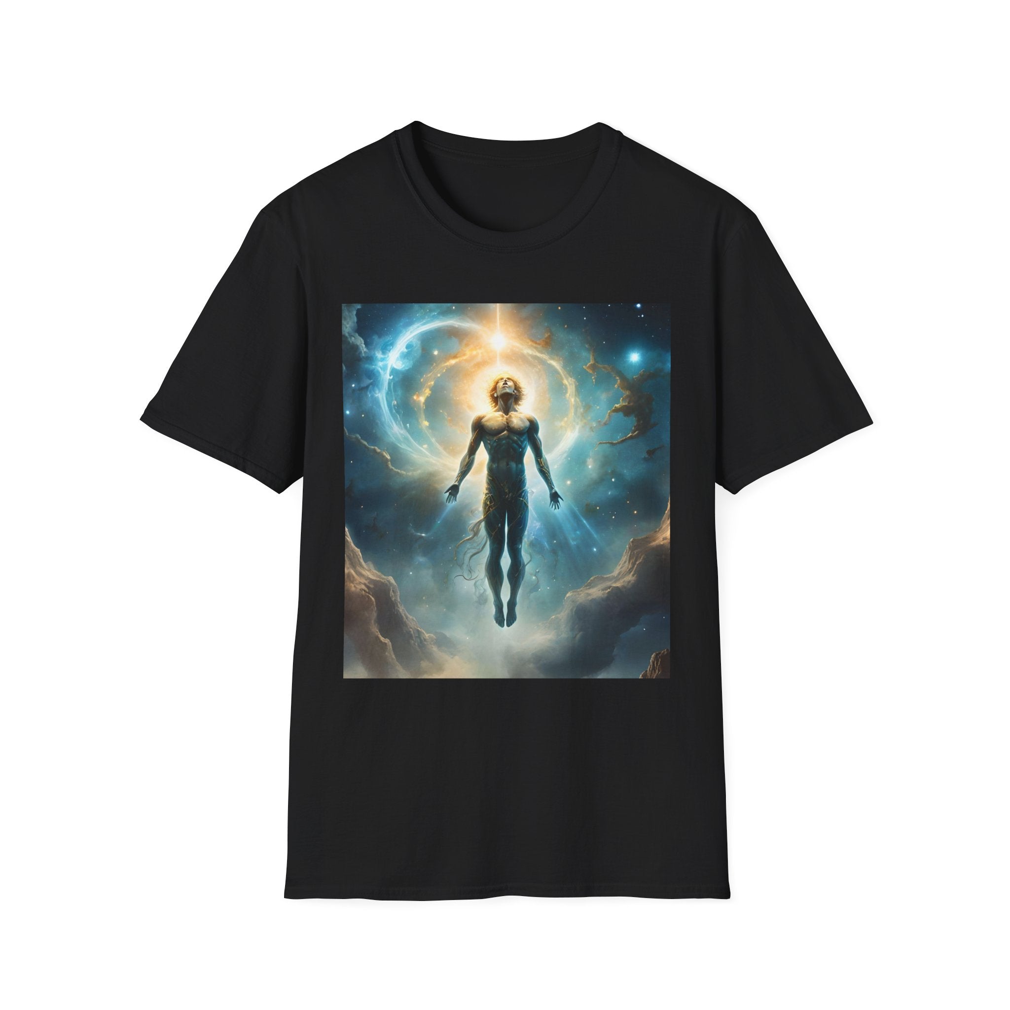 Cosmic Ascension T-Shirt — Spiritual Galaxy Meditation Tee