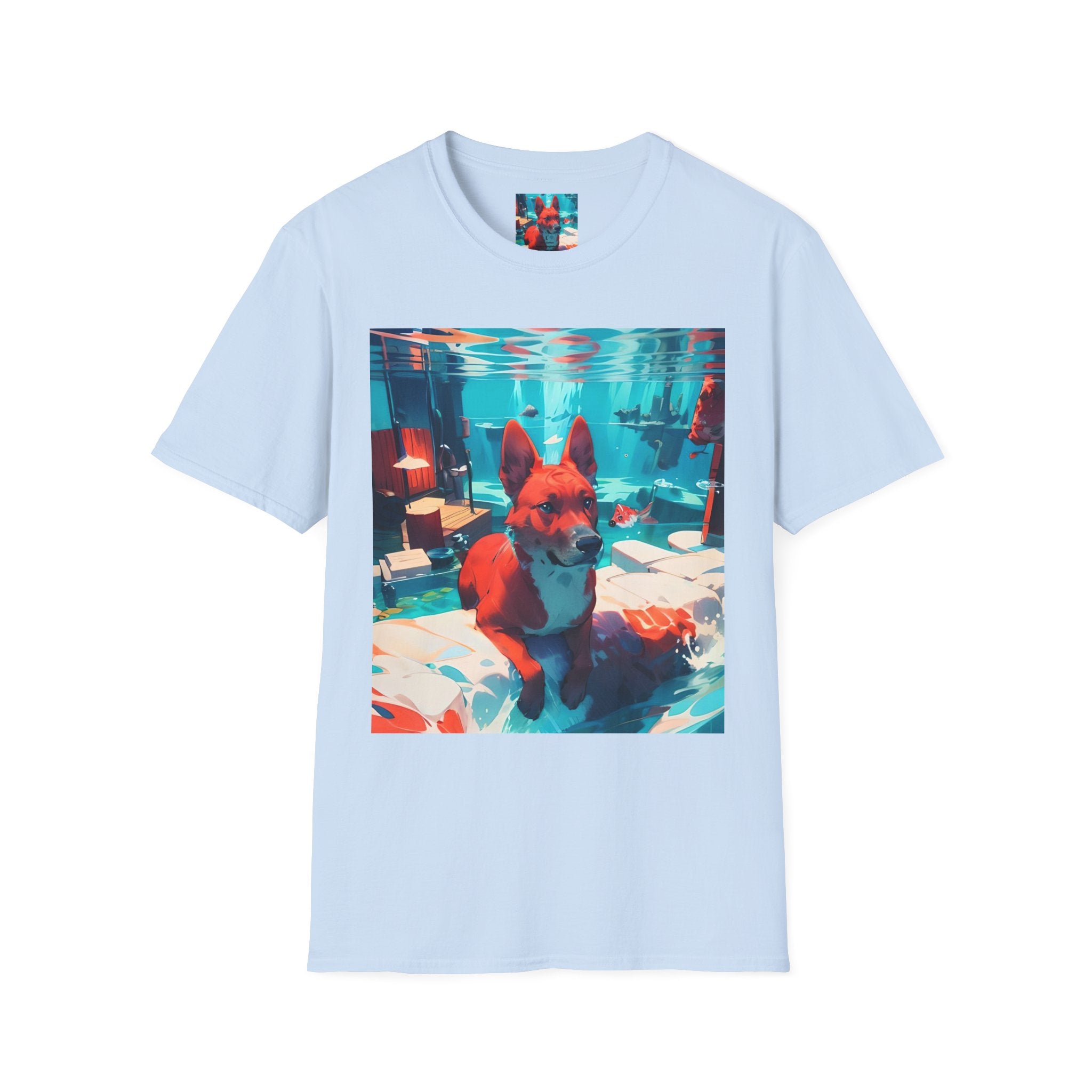 Dog Art Tee — Vibrant Retro Dog Graphic T-Shirt