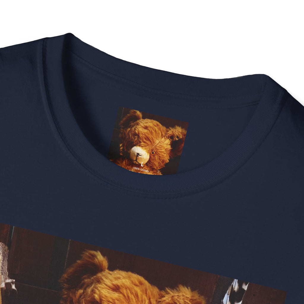 Teddy Bear Photo Tee — Vintage Stuffed Bear Graphic T-Shirt