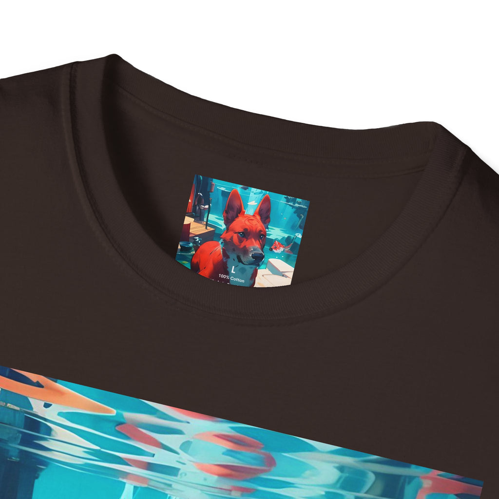 Dog Art Tee — Vibrant Retro Dog Graphic T-Shirt