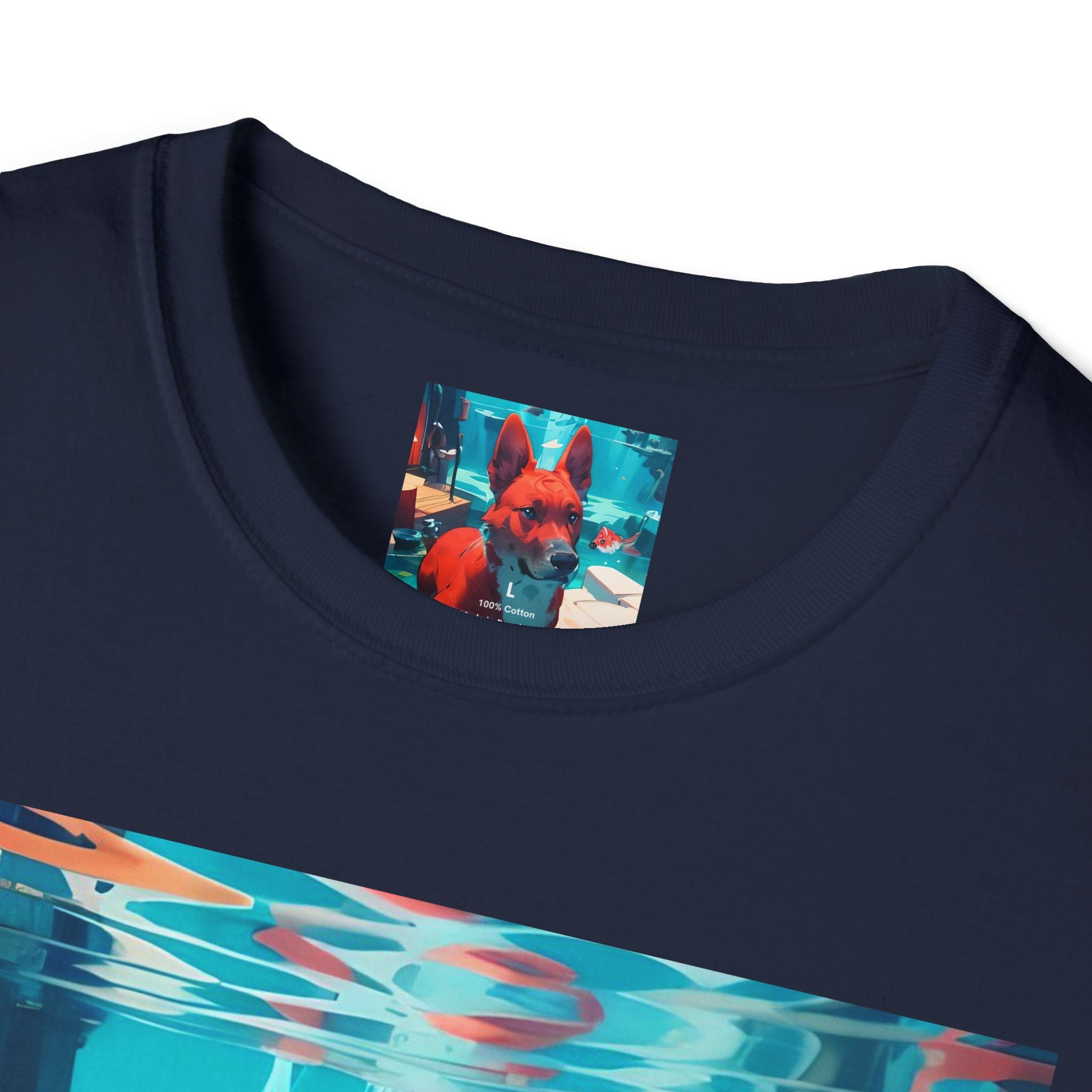 Dog Art Tee — Vibrant Retro Dog Graphic T-Shirt