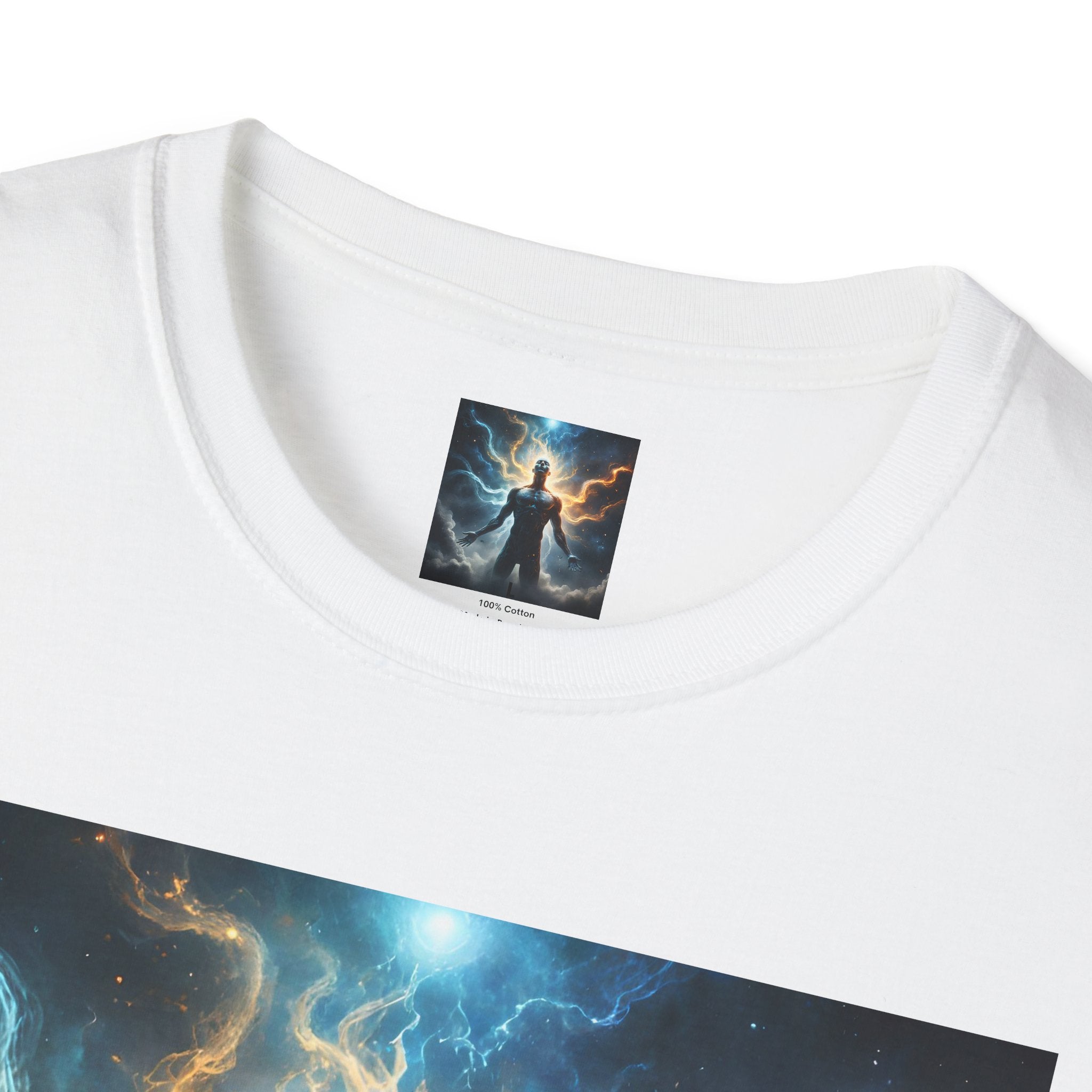 Cosmic Awakening T-Shirt — Electric Energy Meditation Graphic Tee