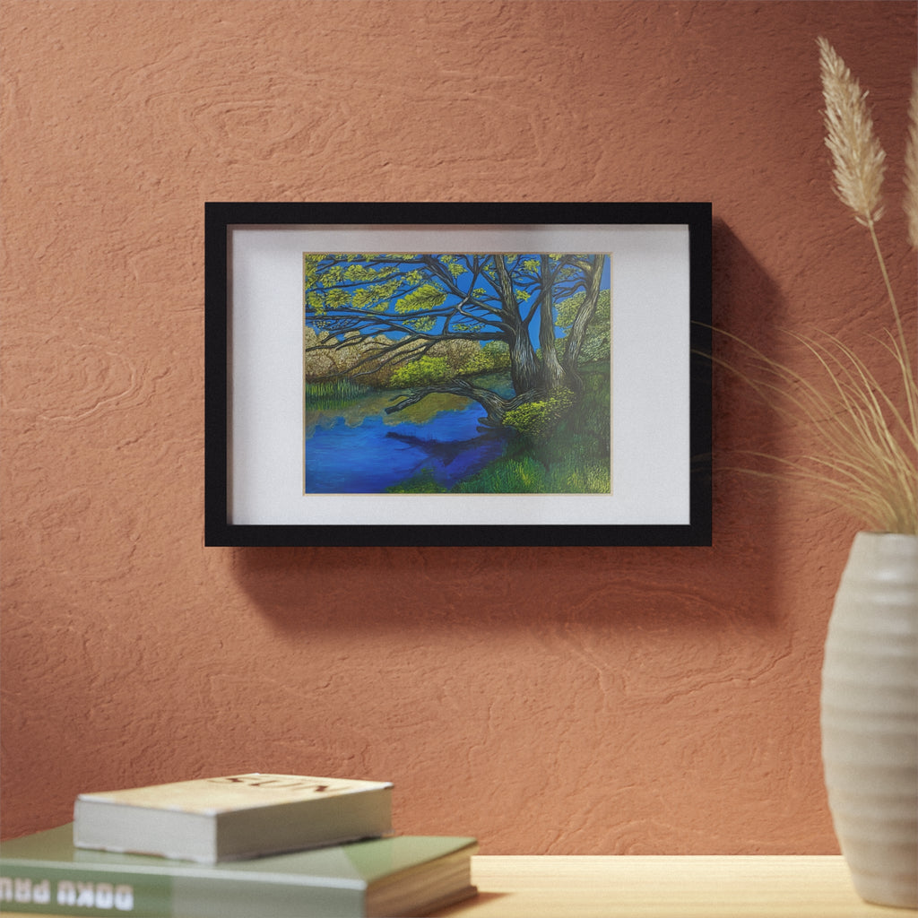 Framed Poster — River Til Print (Black Frame)