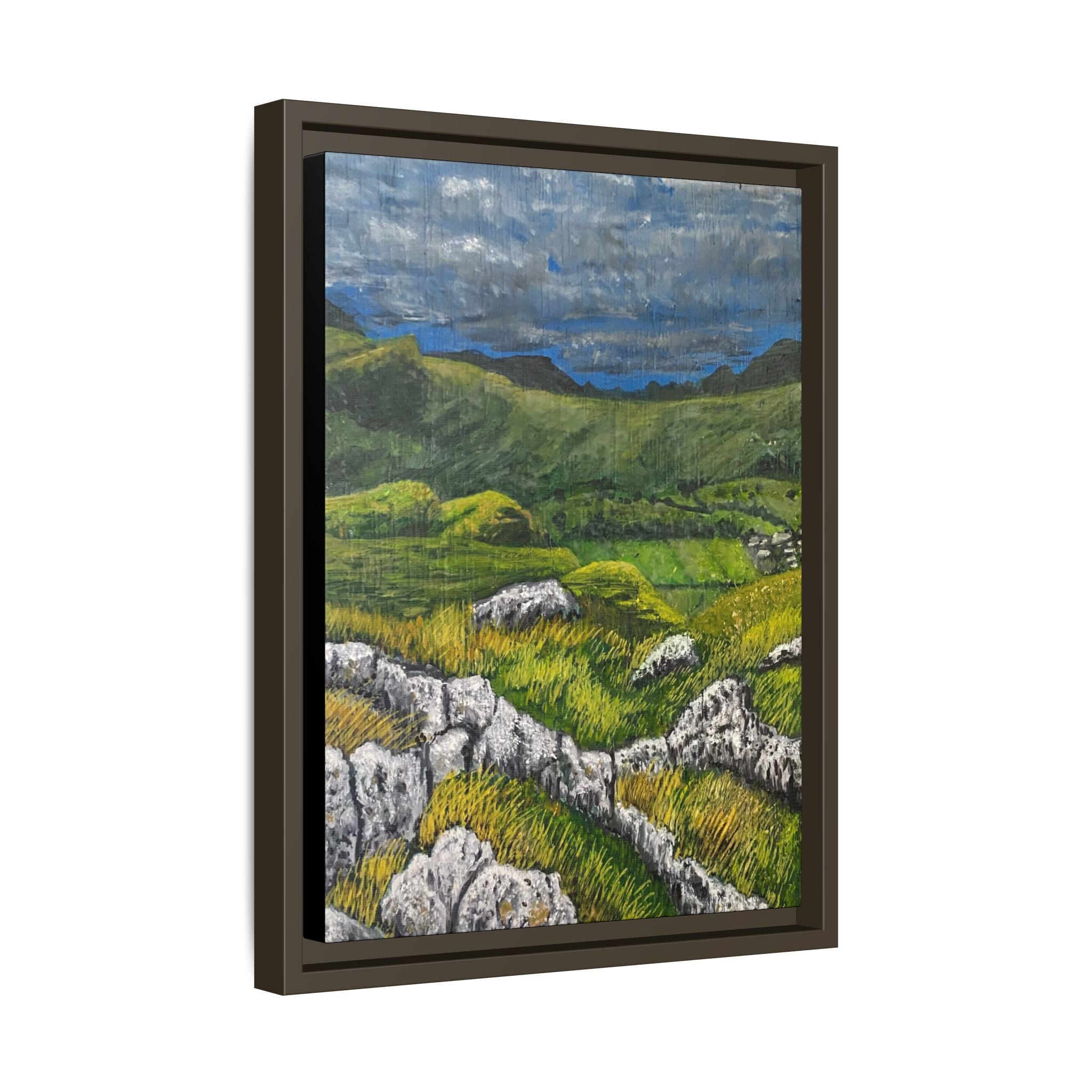 Framed Matte Canvas Print — View from High Rigg Wall Art