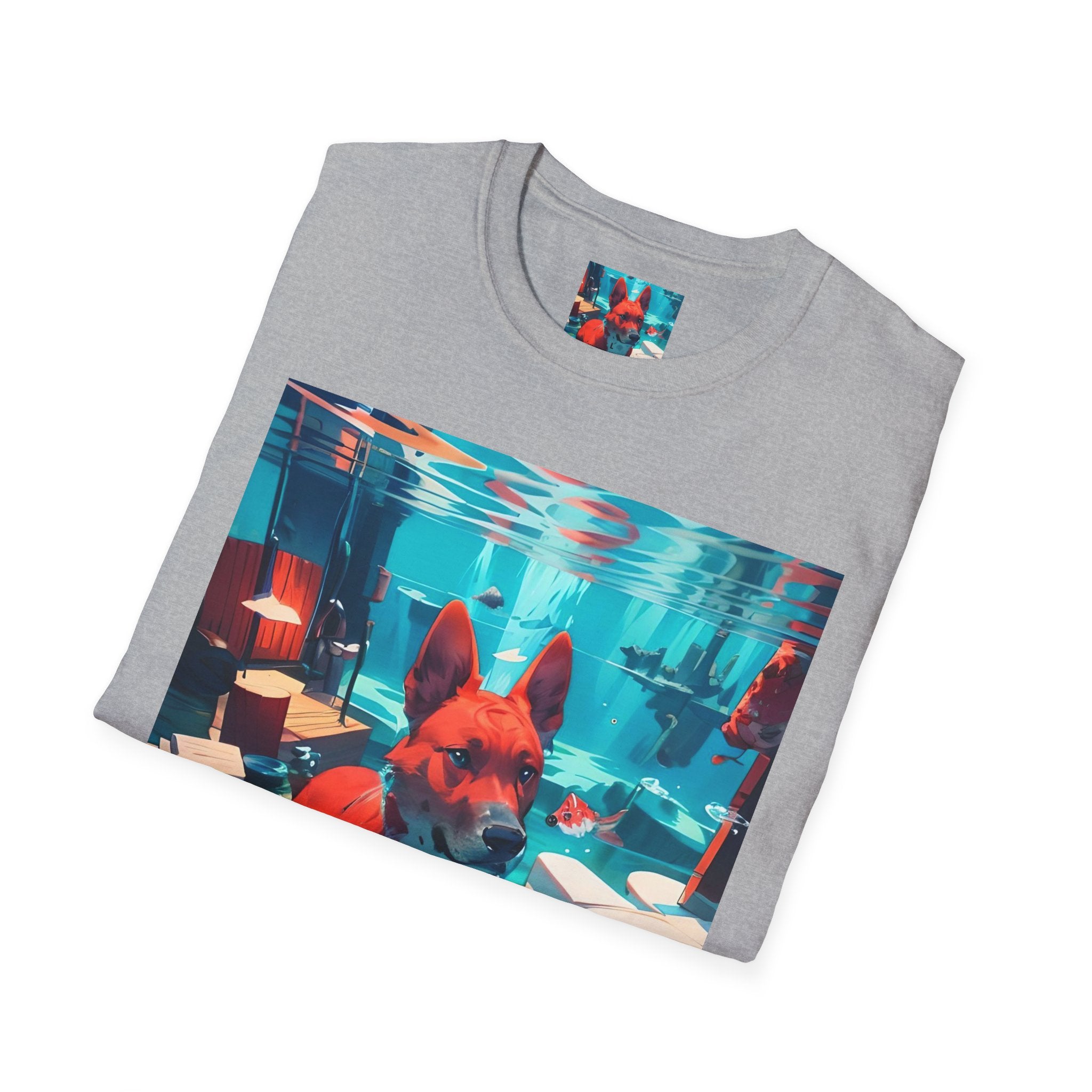 Dog Art Tee — Vibrant Retro Dog Graphic T-Shirt