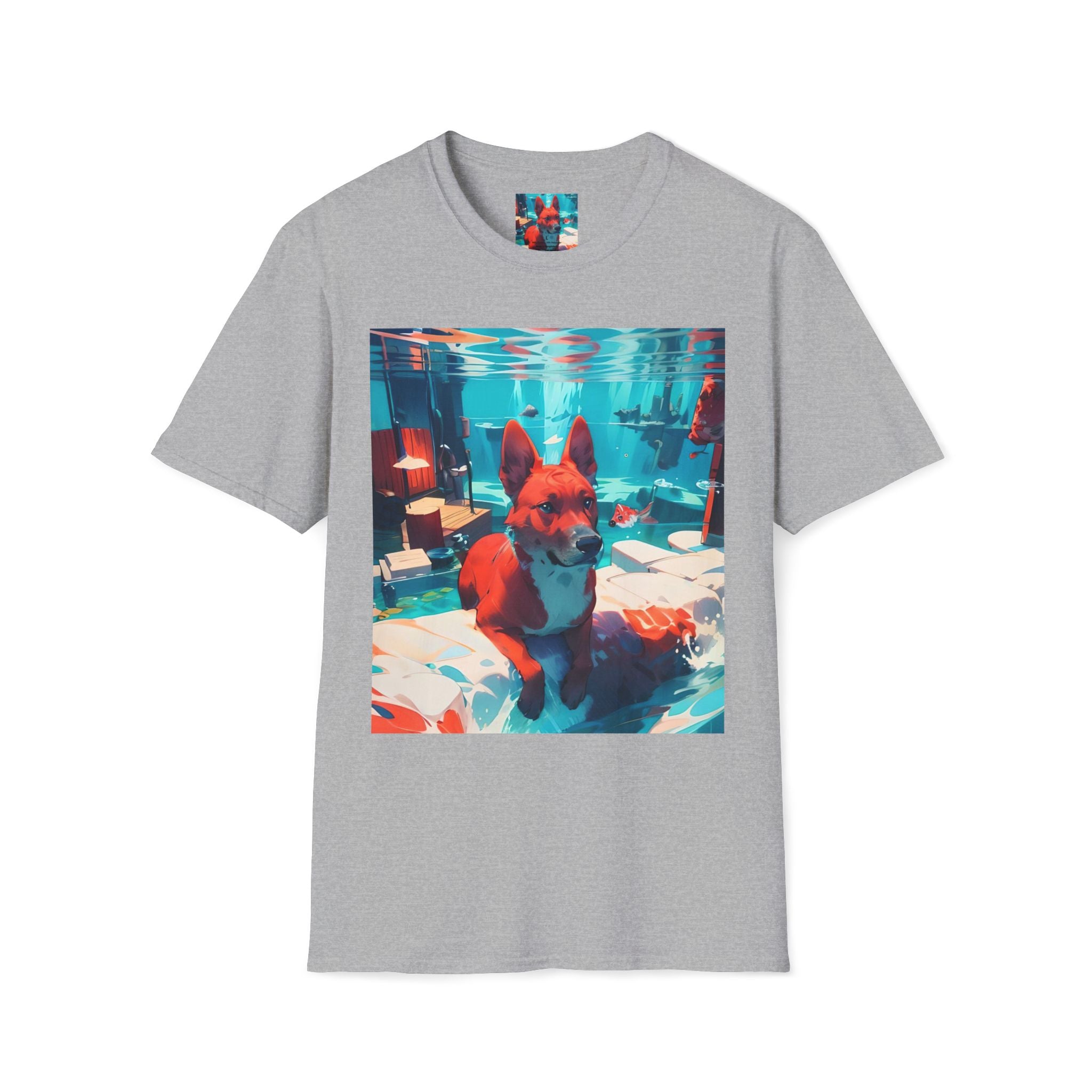 Dog Art Tee — Vibrant Retro Dog Graphic T-Shirt