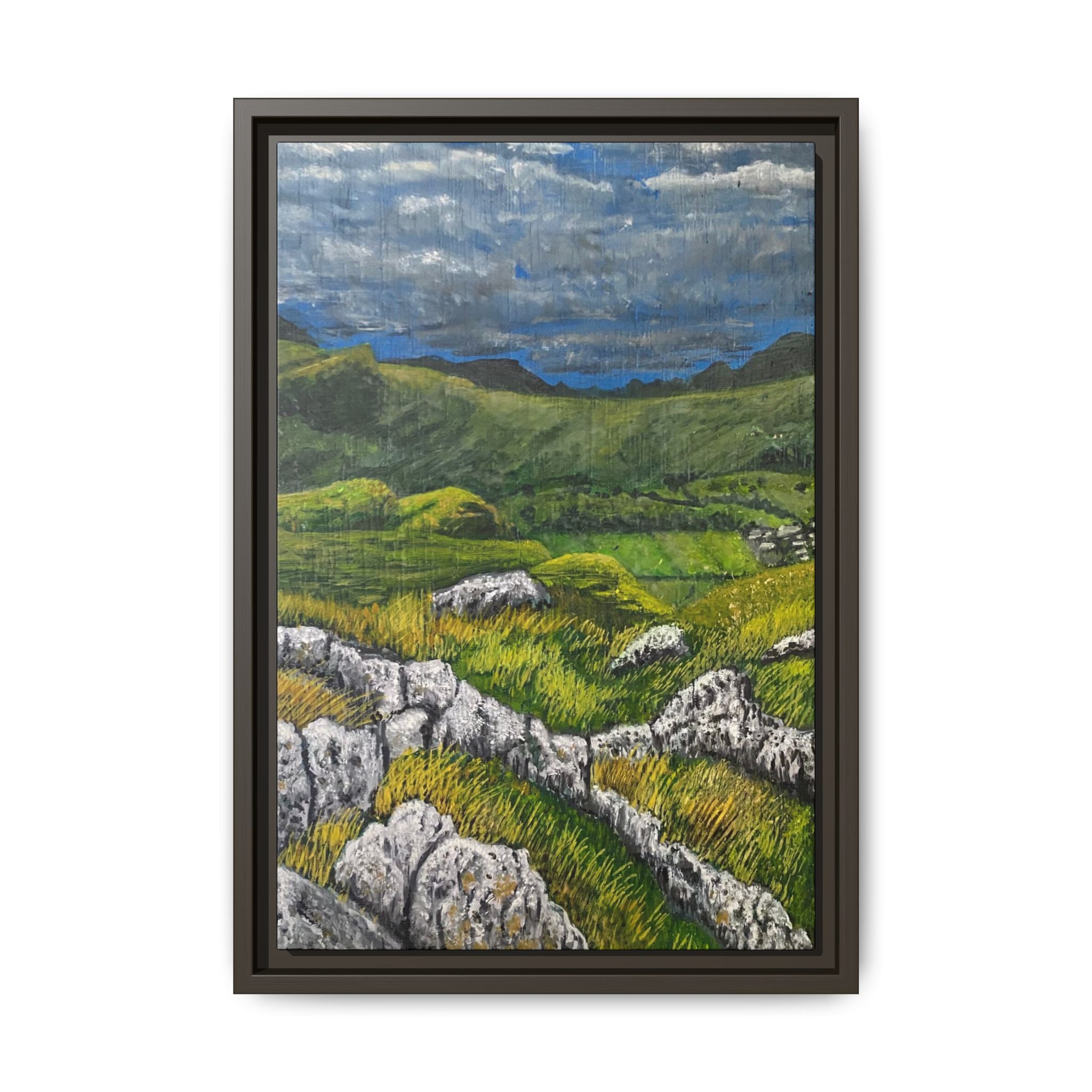 Framed Matte Canvas Print — View from High Rigg Wall Art