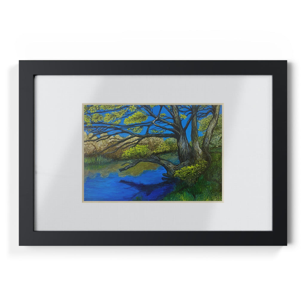 Framed Poster — River Til Print (Black Frame)