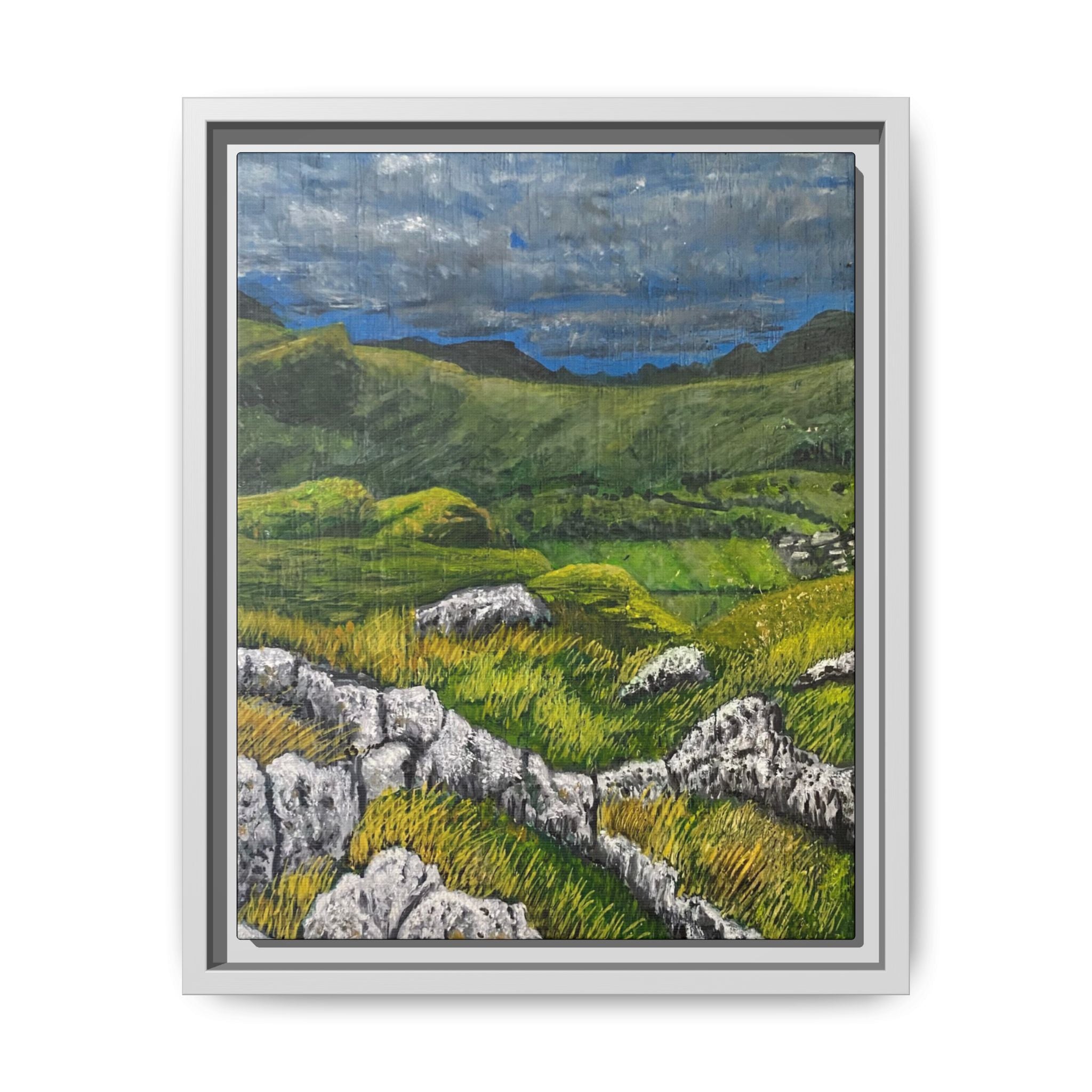 Framed Matte Canvas Print — View from High Rigg Wall Art