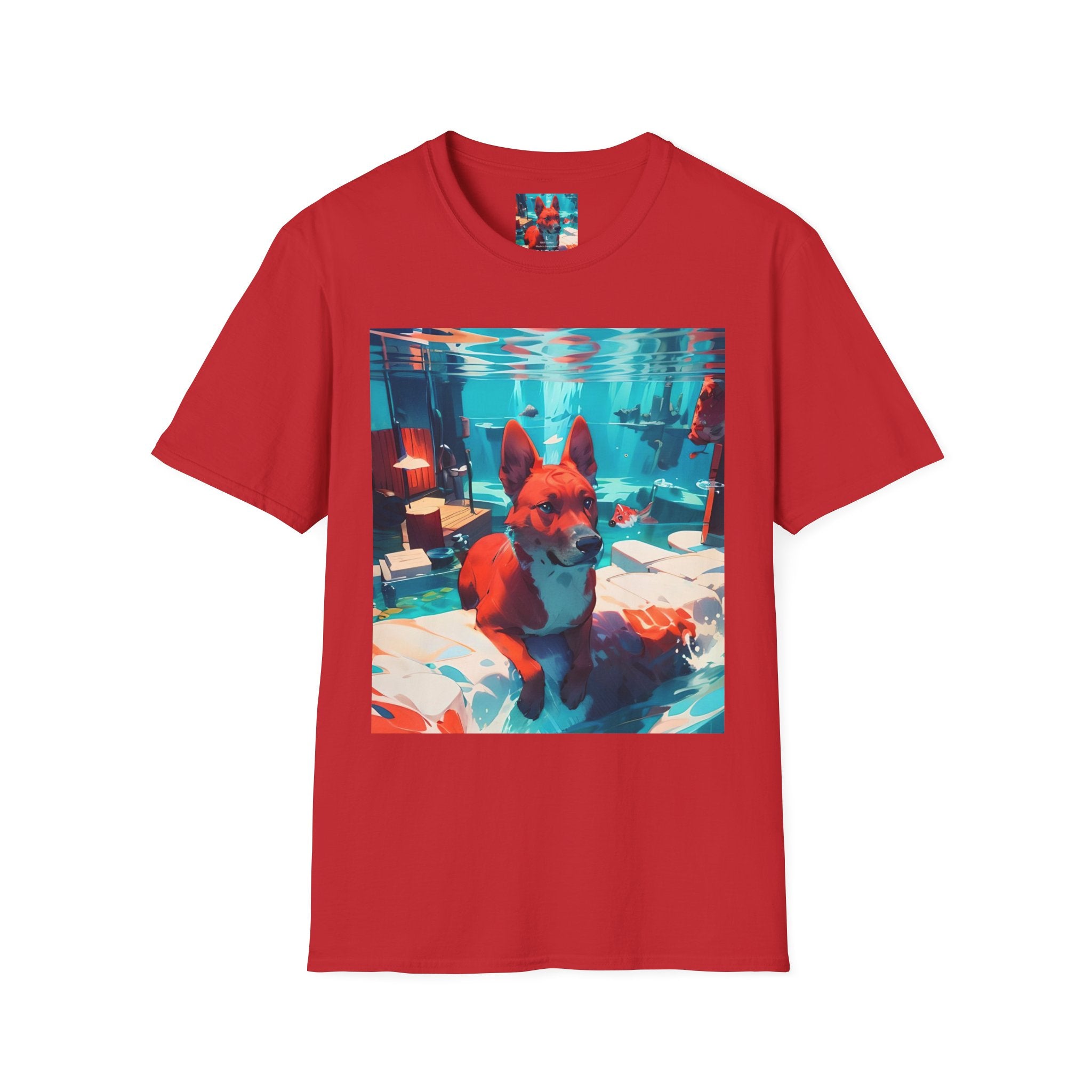 Dog Art Tee — Vibrant Retro Dog Graphic T-Shirt