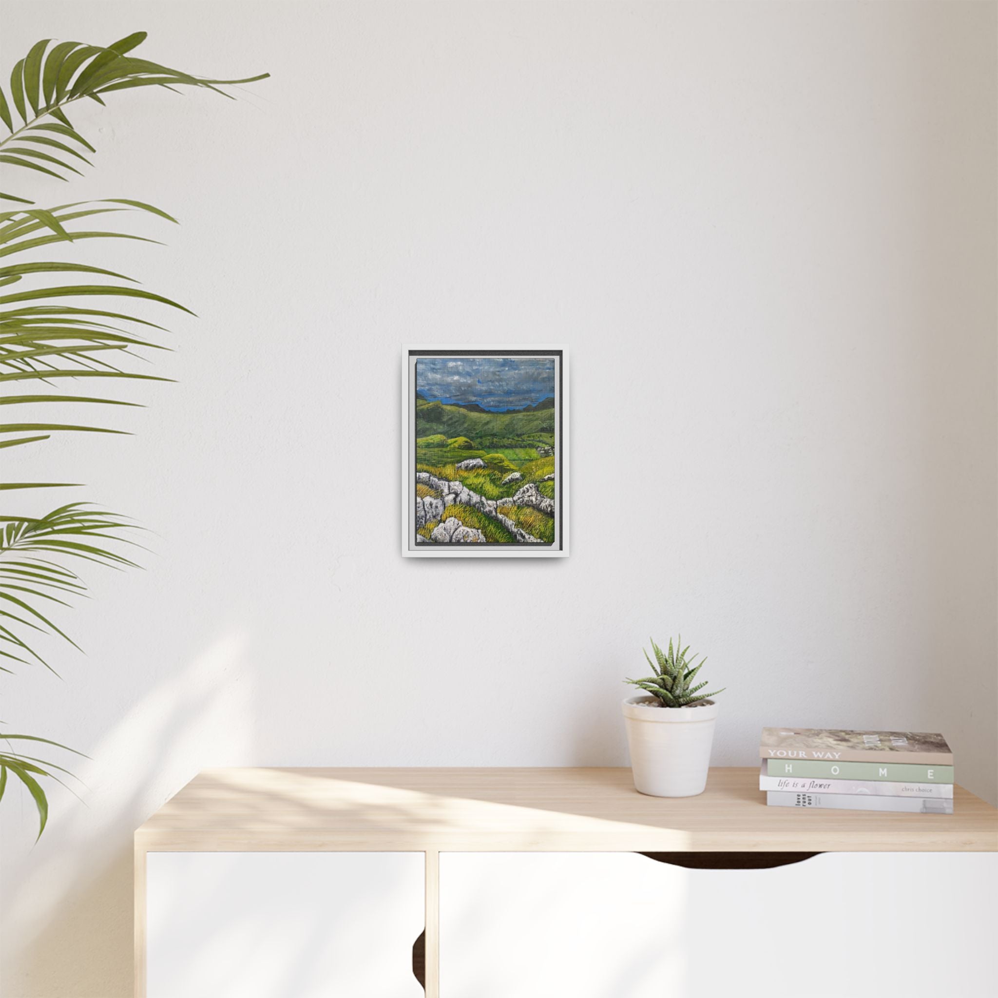 Framed Matte Canvas Print — View from High Rigg Wall Art