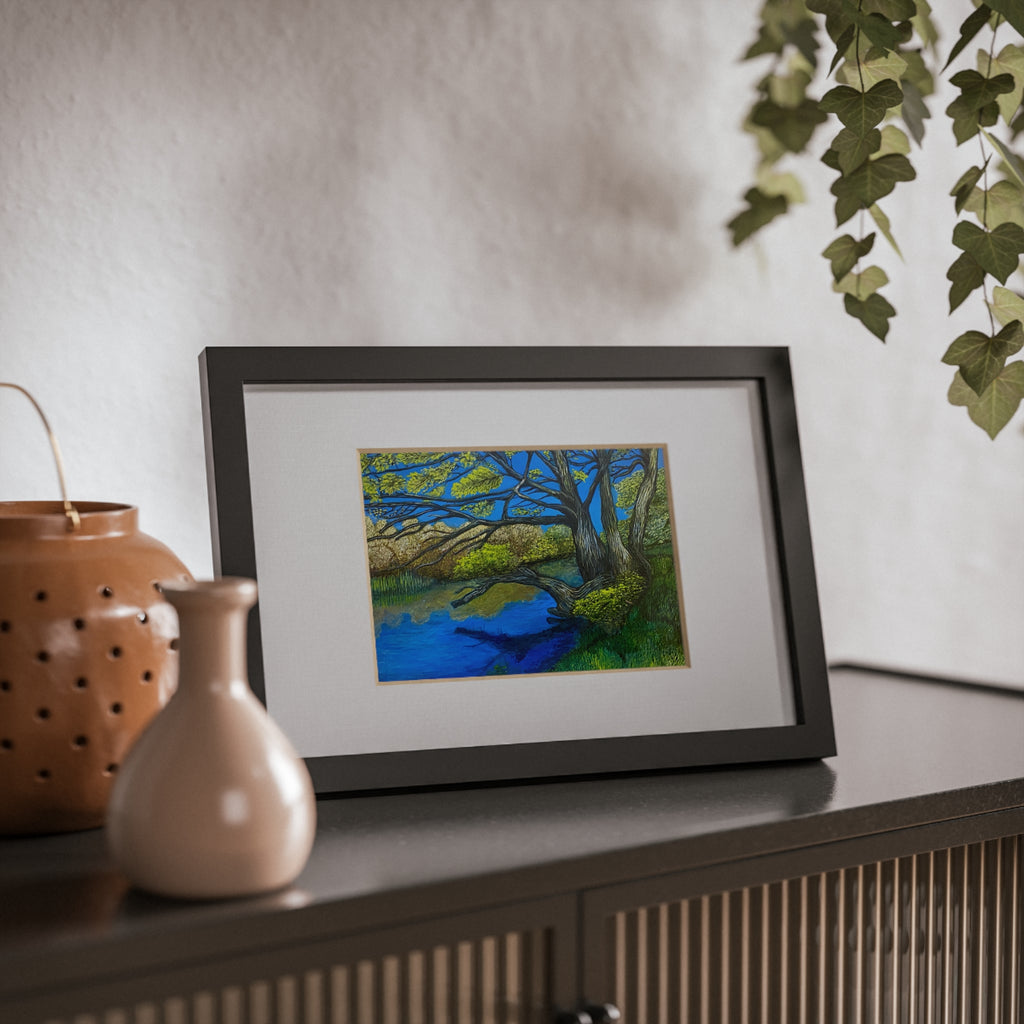 Framed Poster — River Til Print (Black Frame)