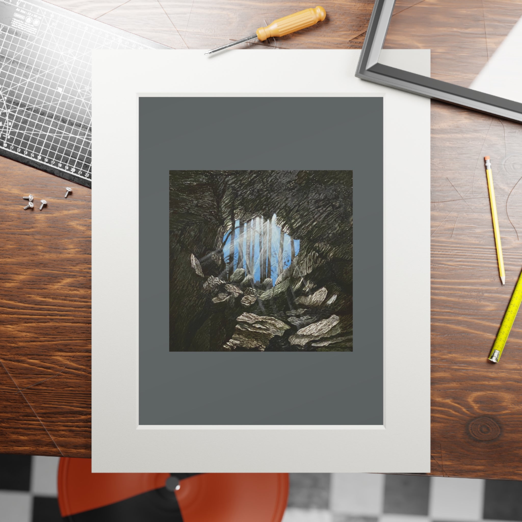Fine Art Print with White Passepartout Frame - Portal One (2025)