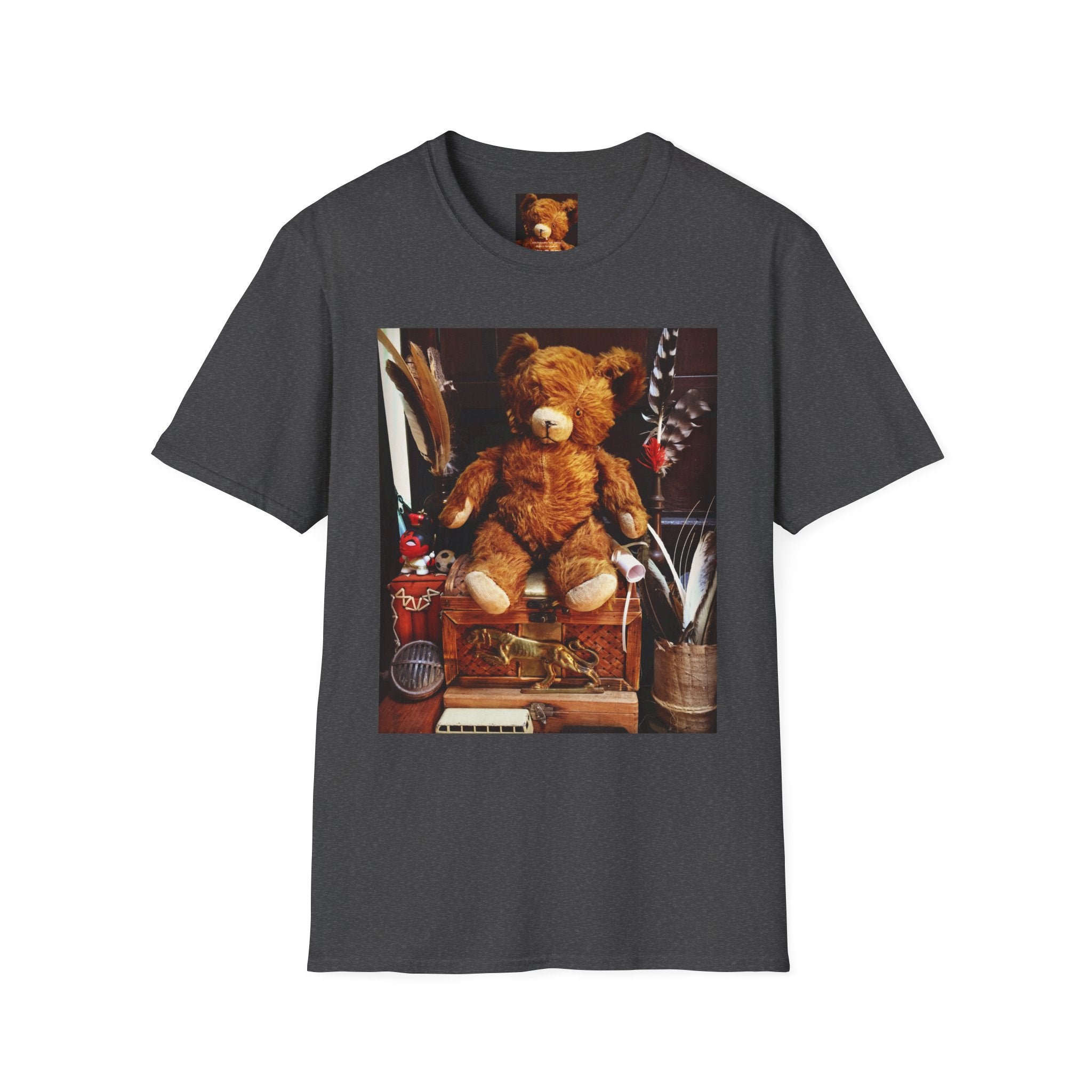 Teddy Bear Photo Tee — Vintage Stuffed Bear Graphic T-Shirt
