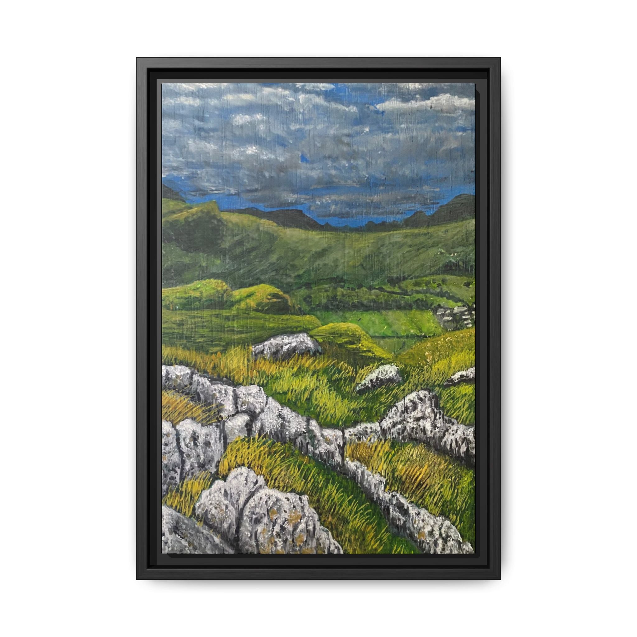 Framed Matte Canvas Print — View from High Rigg Wall Art