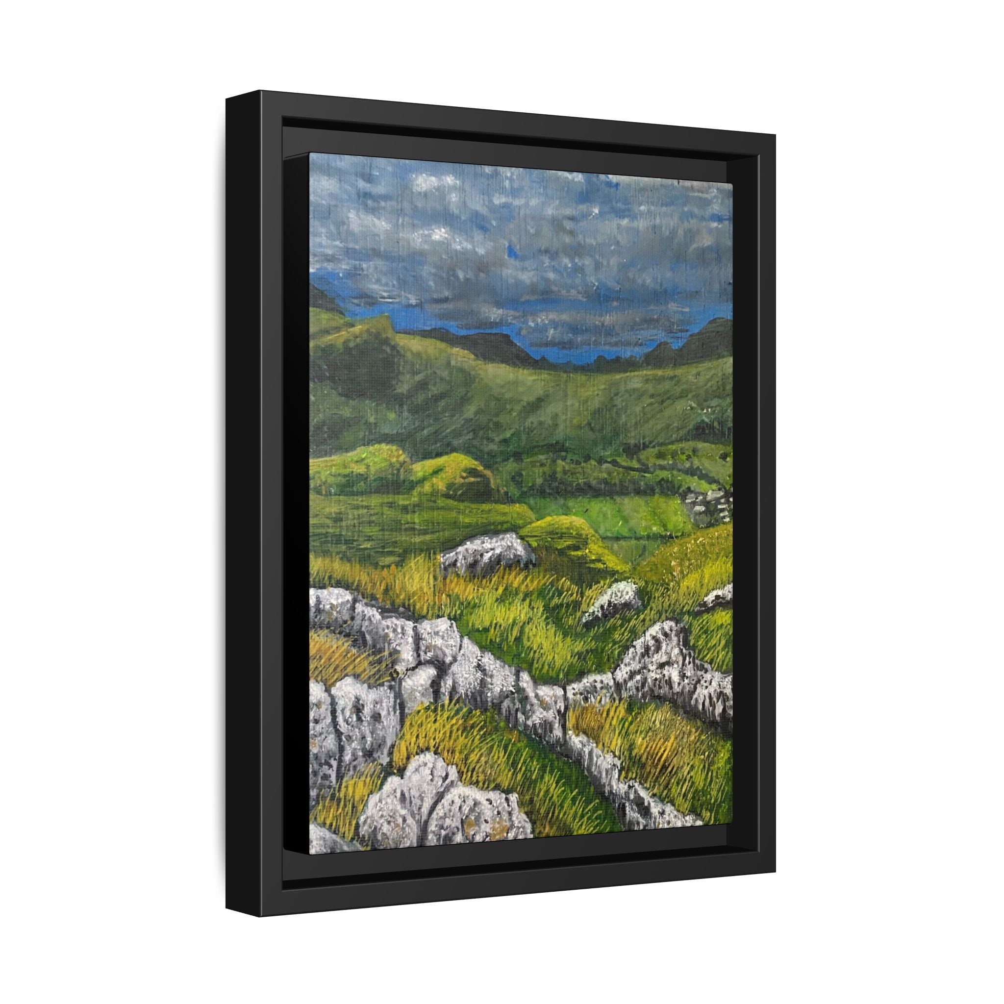 Framed Matte Canvas Print — View from High Rigg Wall Art
