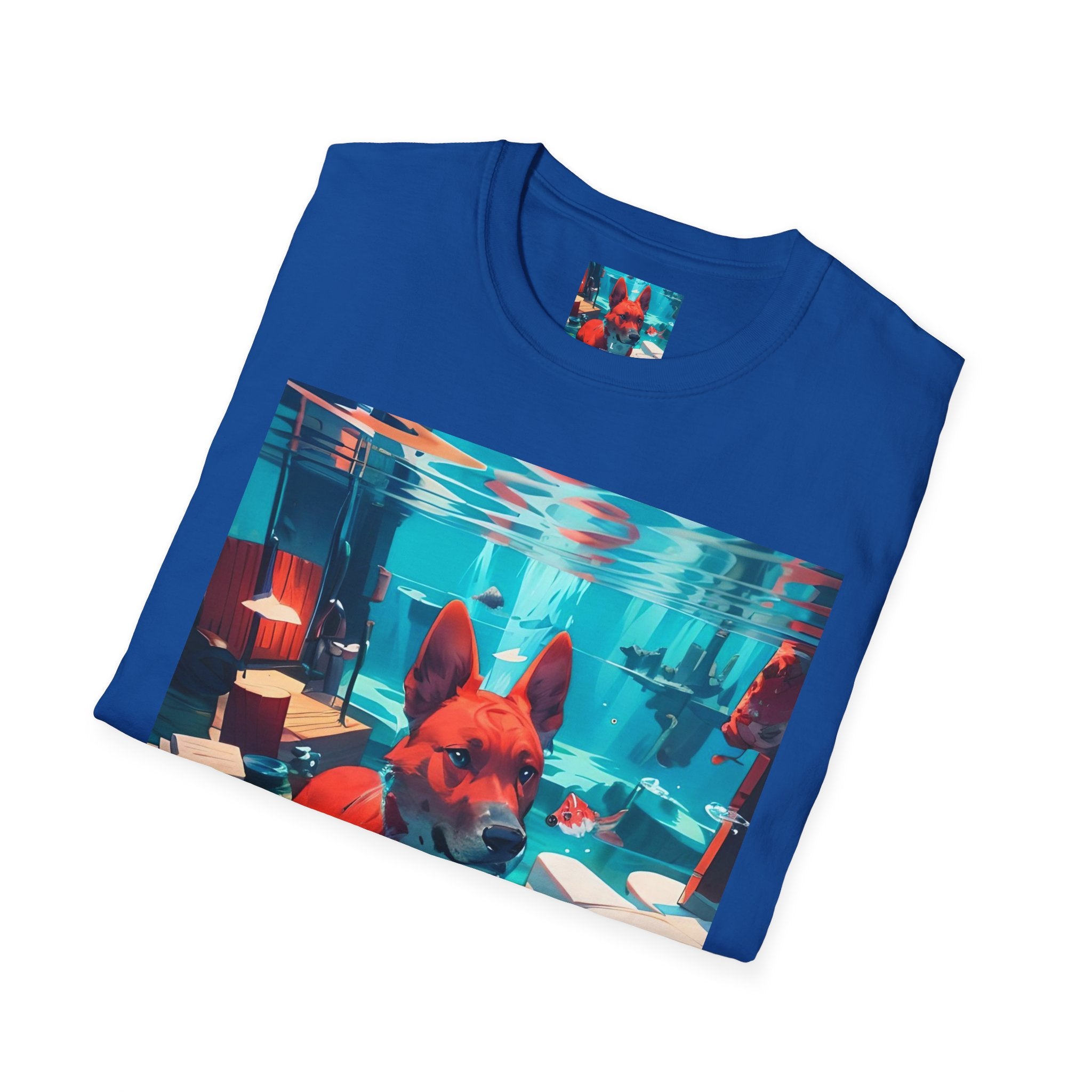 Dog Art Tee — Vibrant Retro Dog Graphic T-Shirt