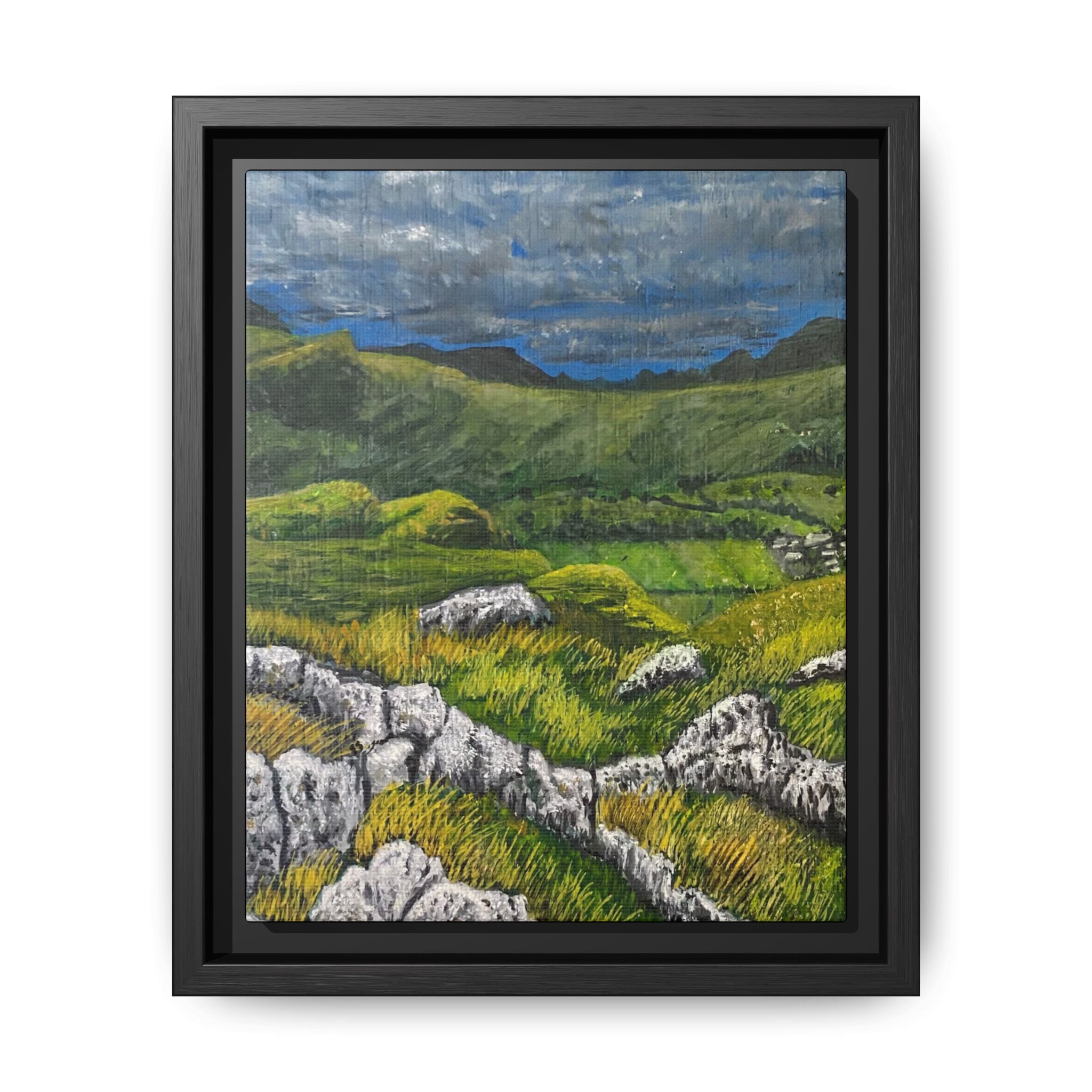 Framed Matte Canvas Print — View from High Rigg Wall Art