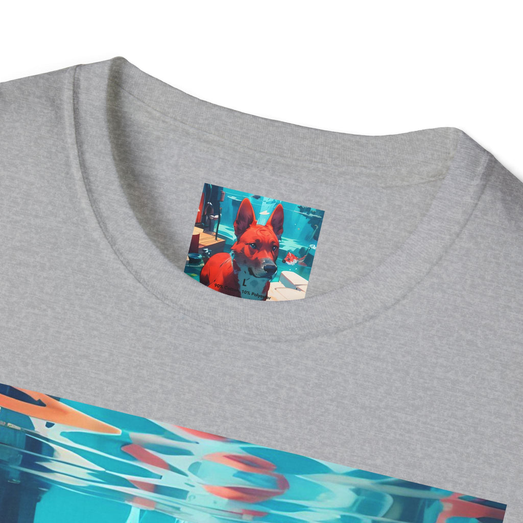 Dog Art Tee — Vibrant Retro Dog Graphic T-Shirt