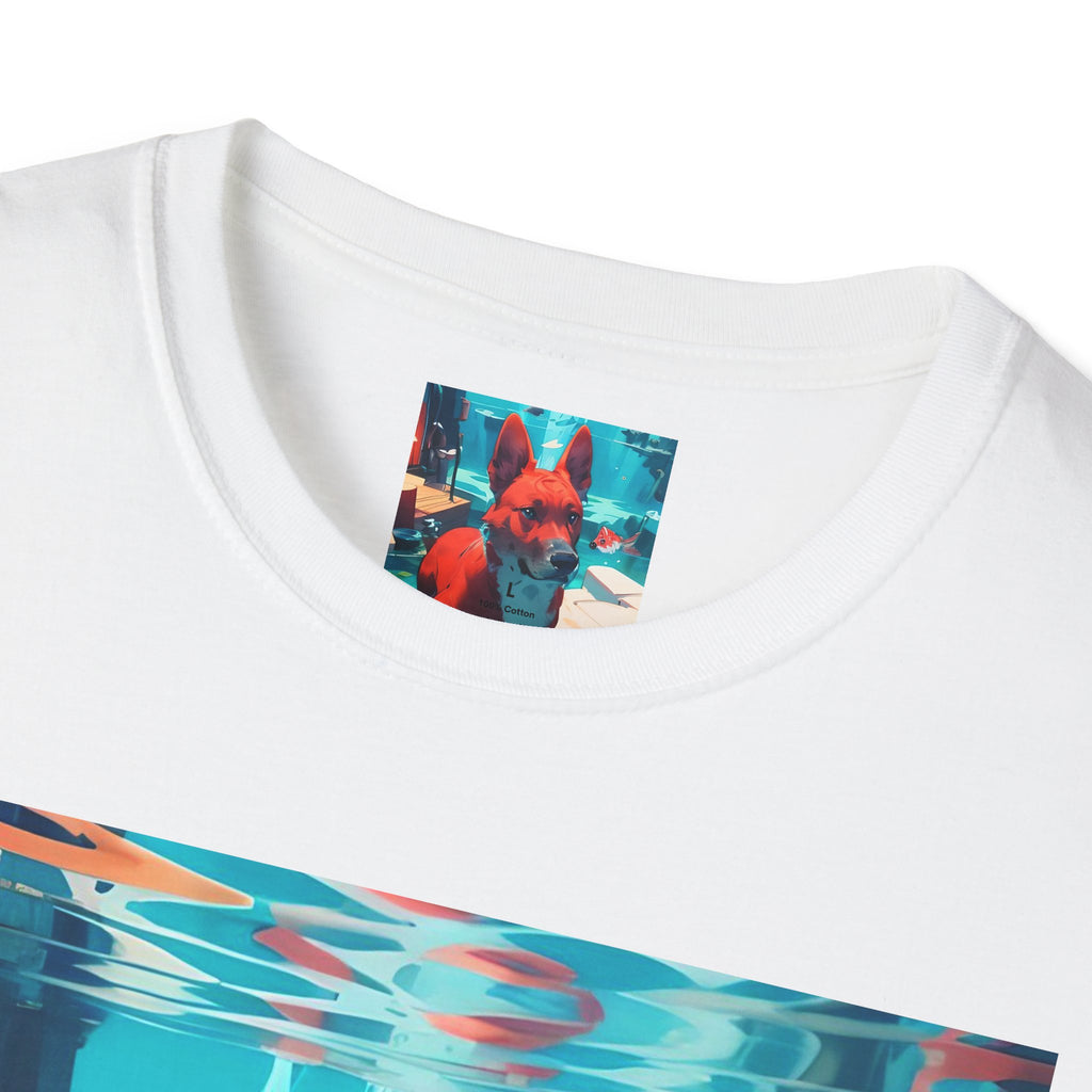 Dog Art Tee — Vibrant Retro Dog Graphic T-Shirt