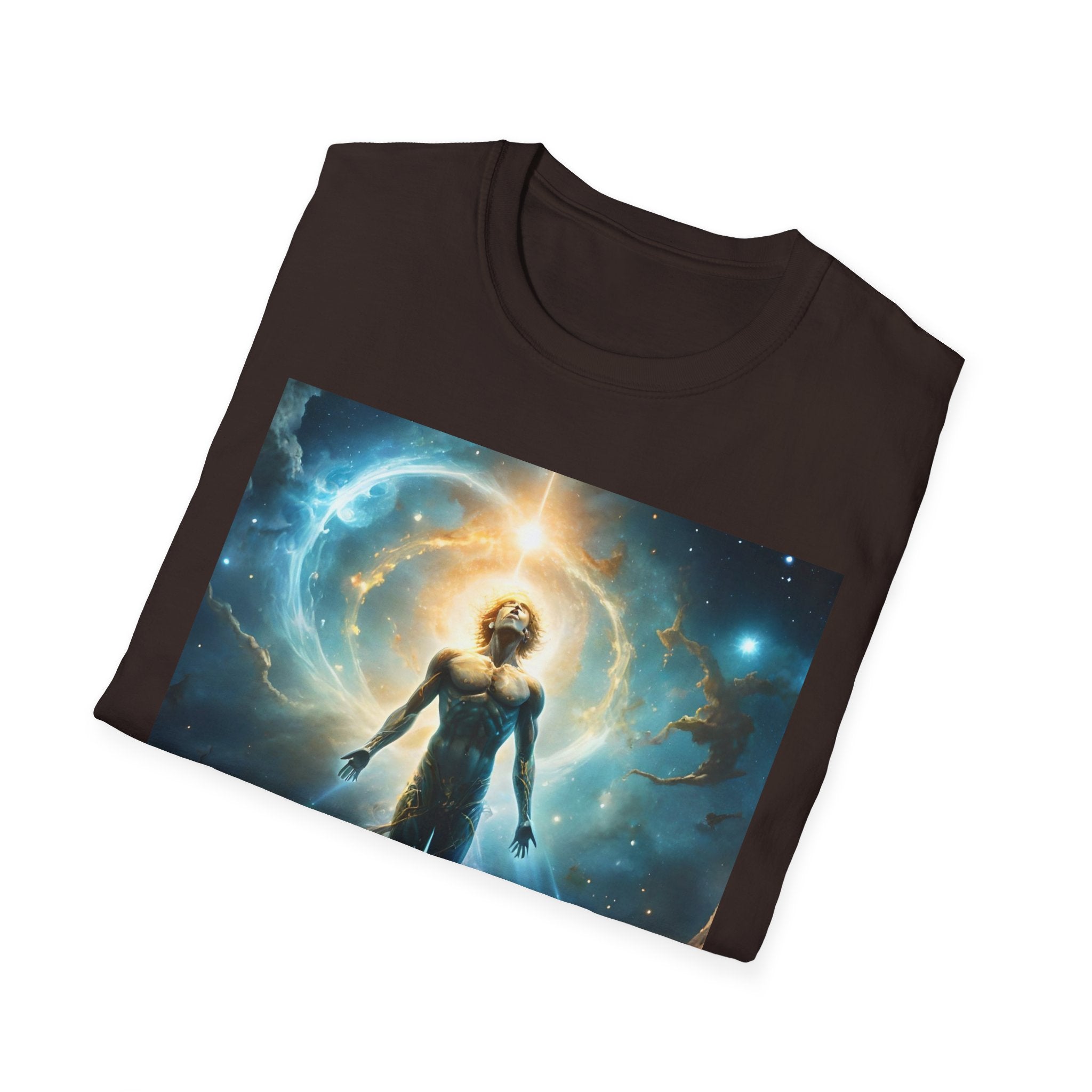 Cosmic Ascension T-Shirt — Spiritual Galaxy Meditation Tee
