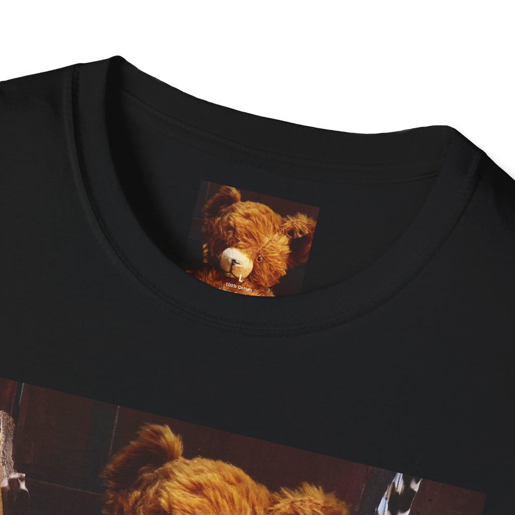 Teddy Bear Photo Tee — Vintage Stuffed Bear Graphic T-Shirt