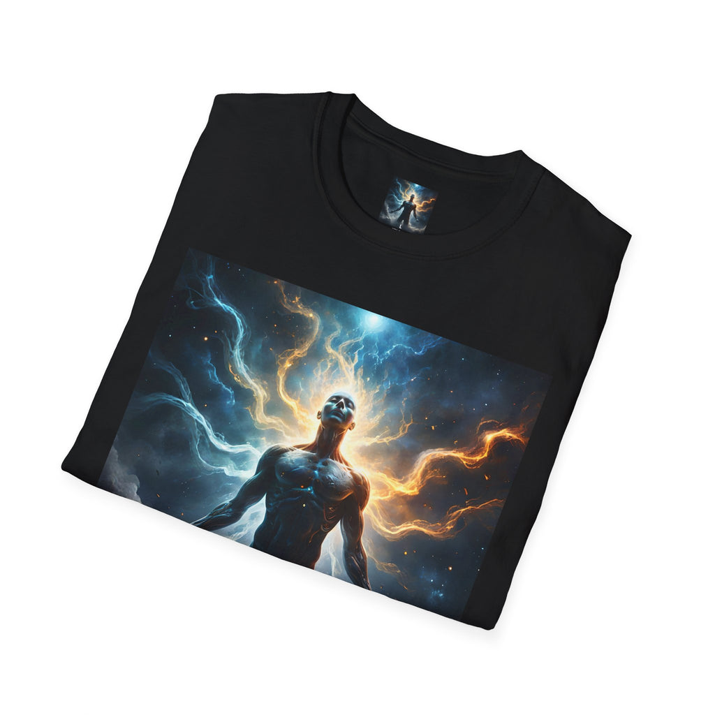 Cosmic Awakening T-Shirt — Electric Energy Meditation Graphic Tee