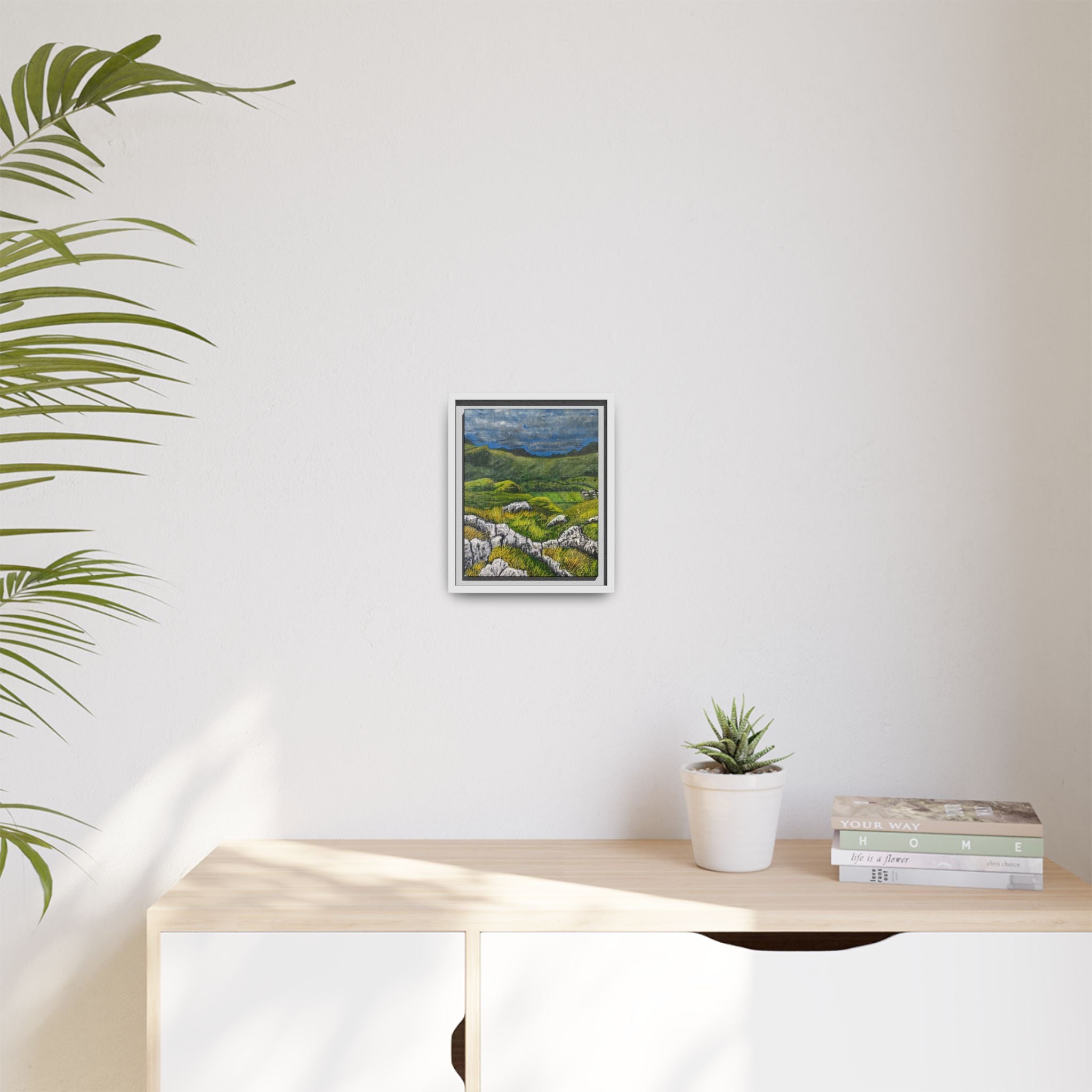 Framed Matte Canvas Print — View from High Rigg Wall Art