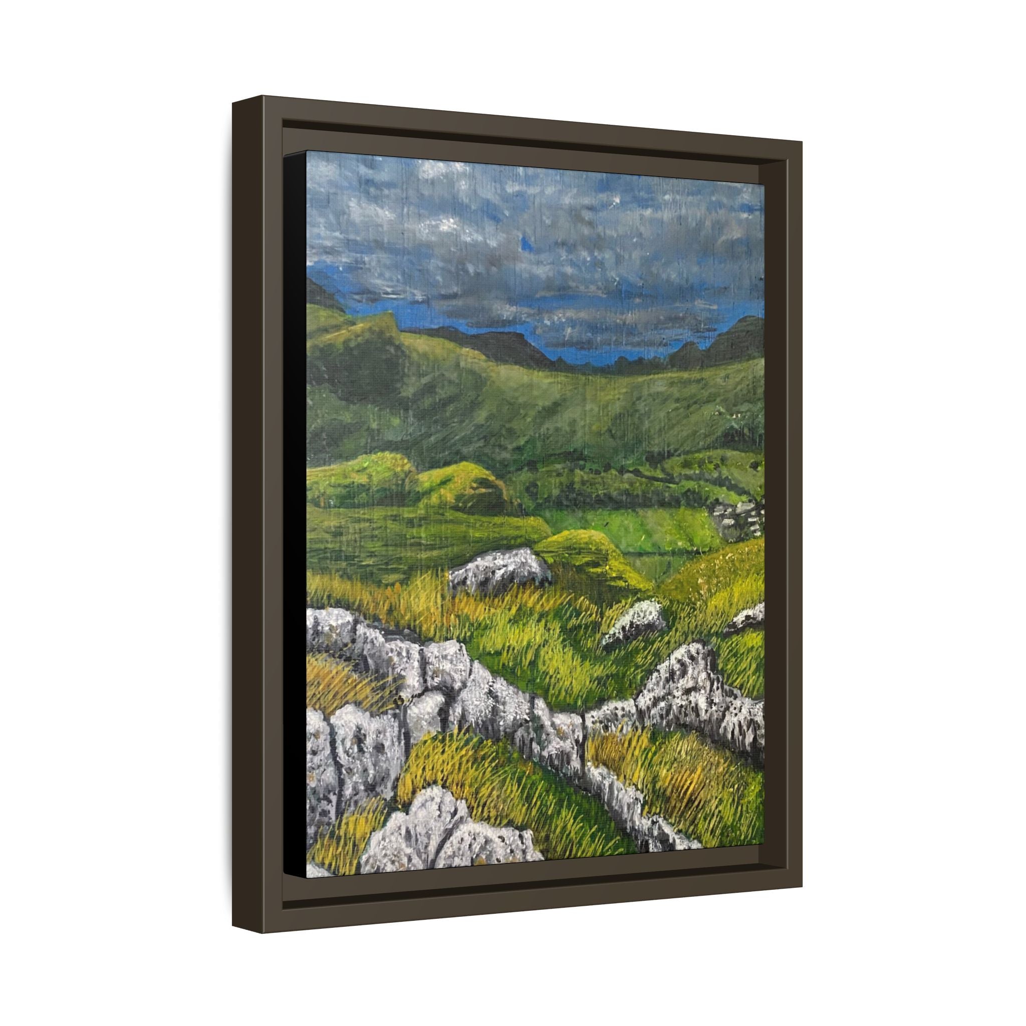 Framed Matte Canvas Print — View from High Rigg Wall Art