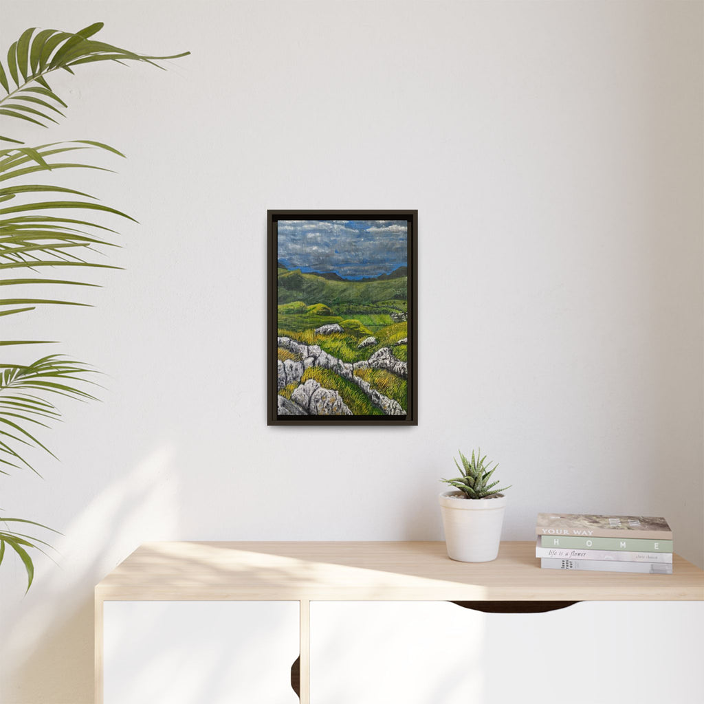 Framed Matte Canvas Print — View from High Rigg Wall Art