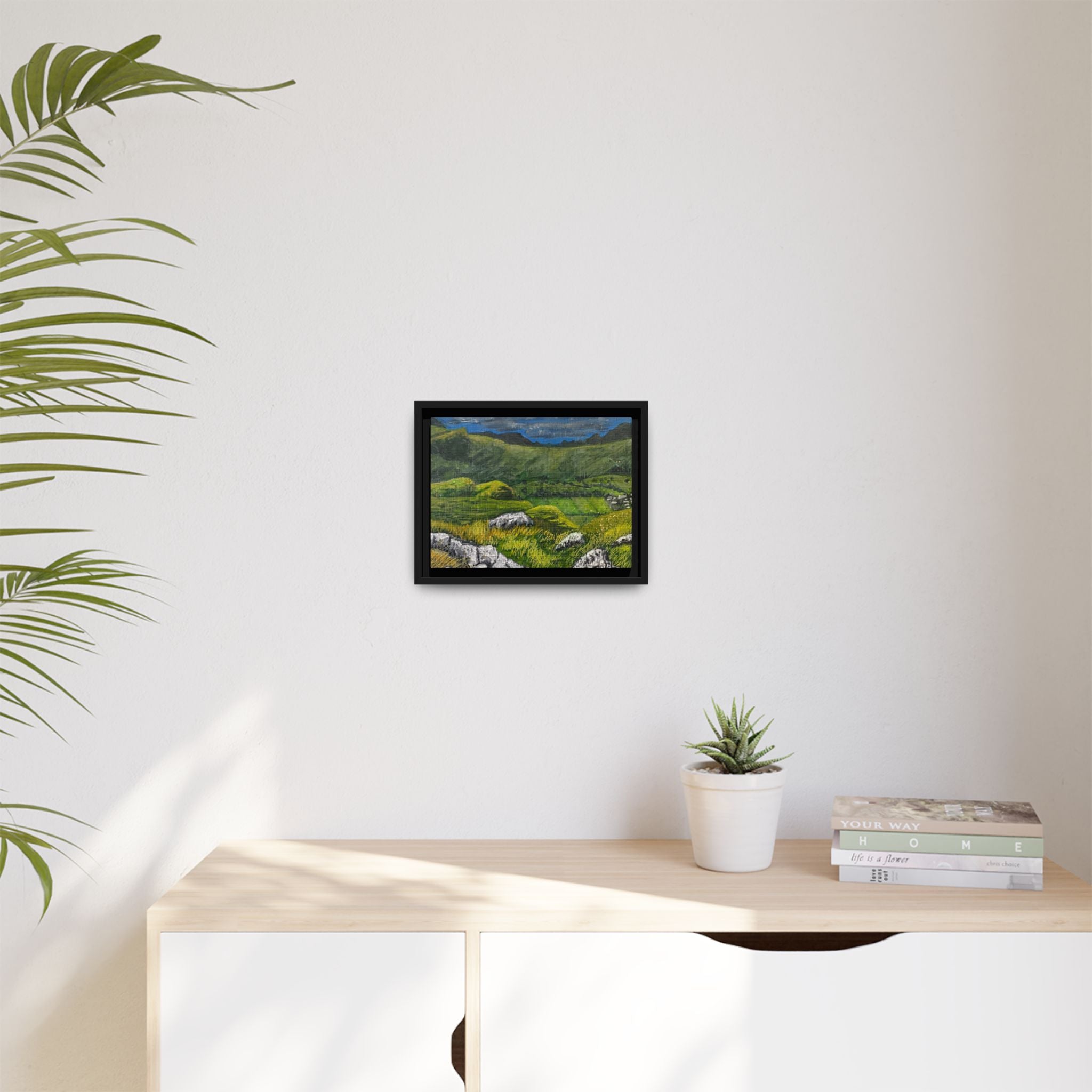 Framed Matte Canvas Print — View from High Rigg Wall Art