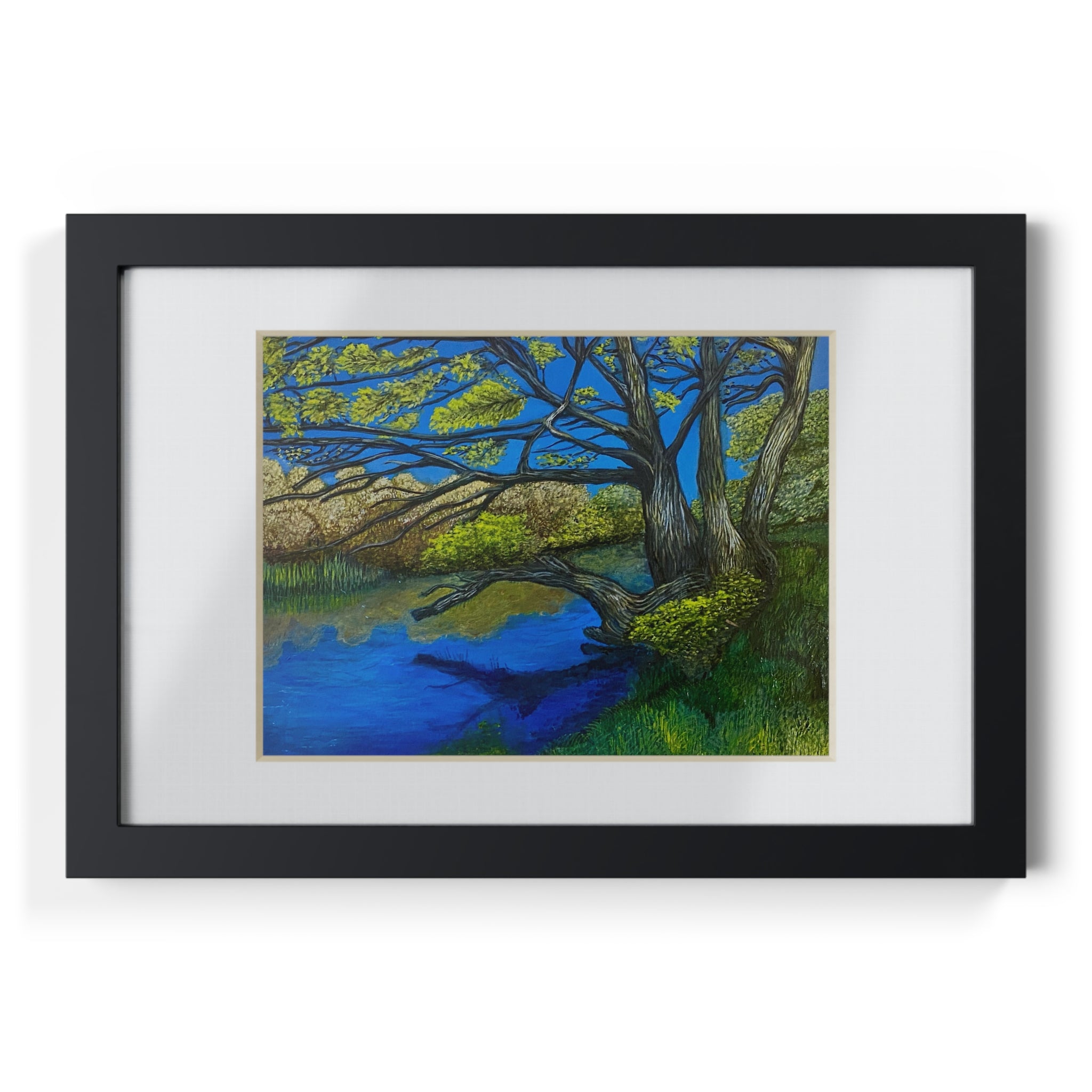 Framed Poster — River Til Print (Black Frame)