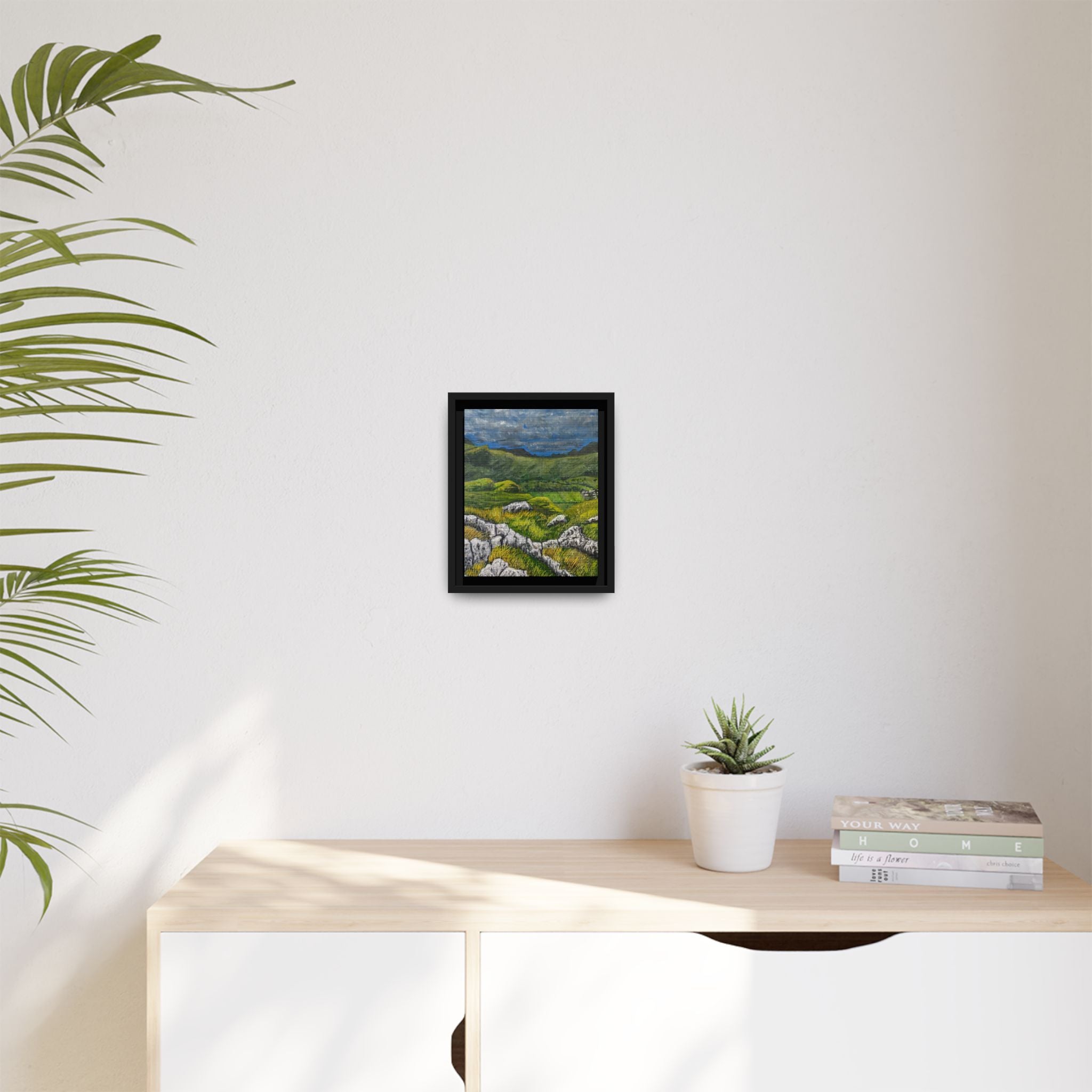 Framed Matte Canvas Print — View from High Rigg Wall Art