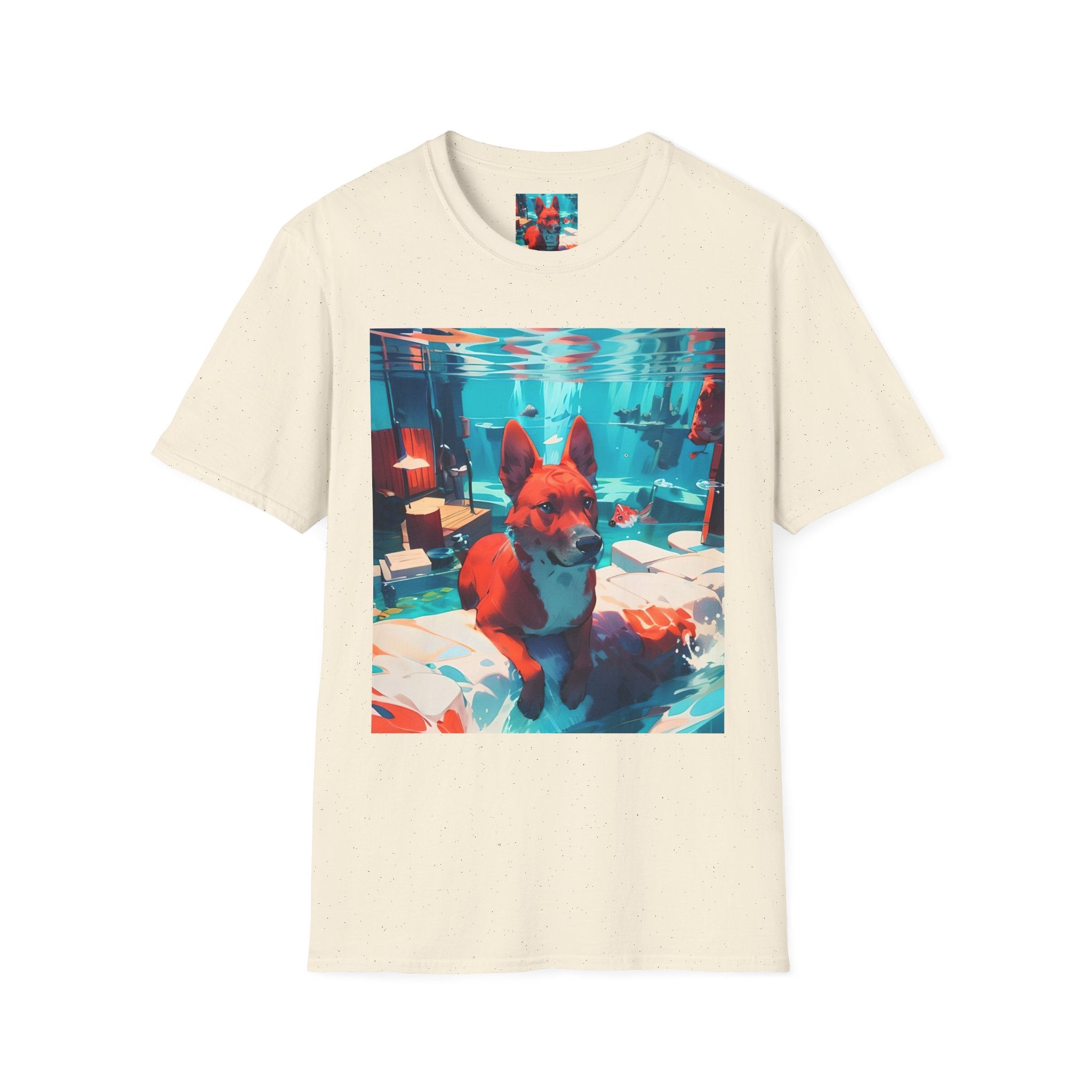 Dog Art Tee — Vibrant Retro Dog Graphic T-Shirt