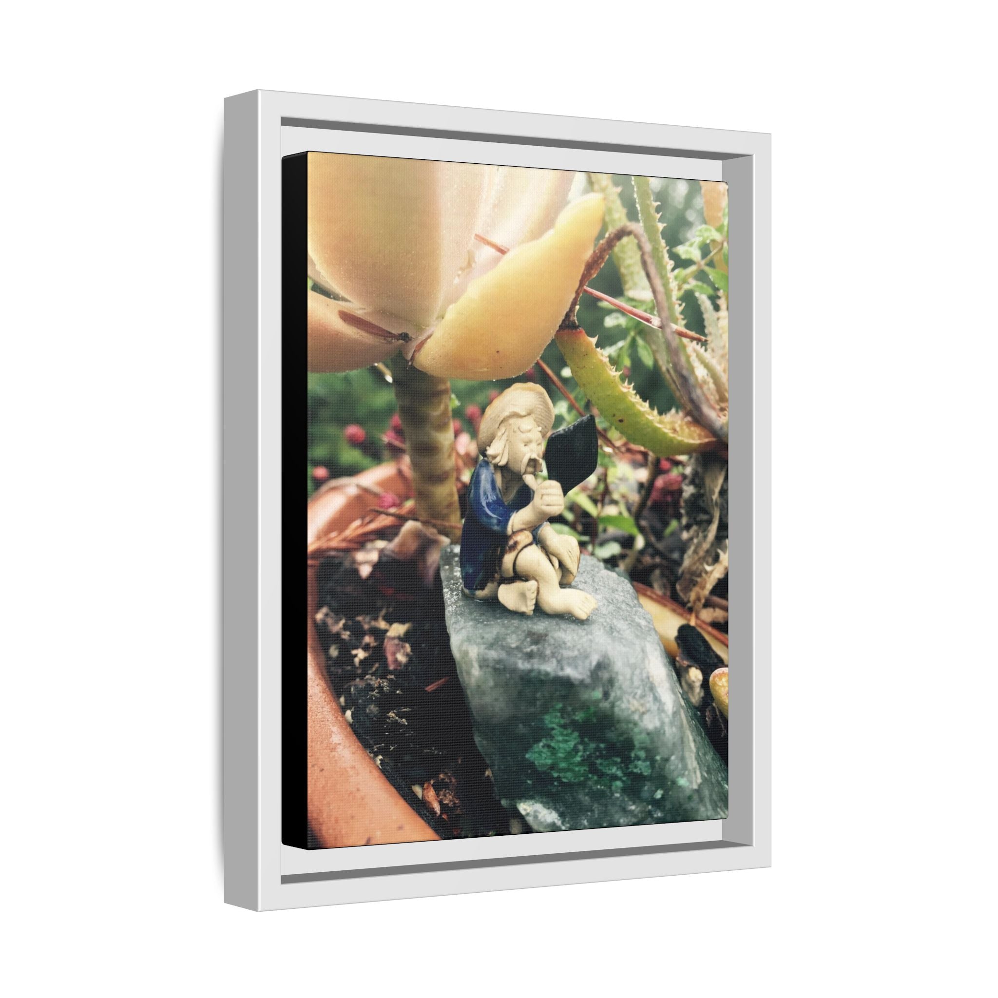 Figure Photo Canvas Print — Framed Matte Wall Art
