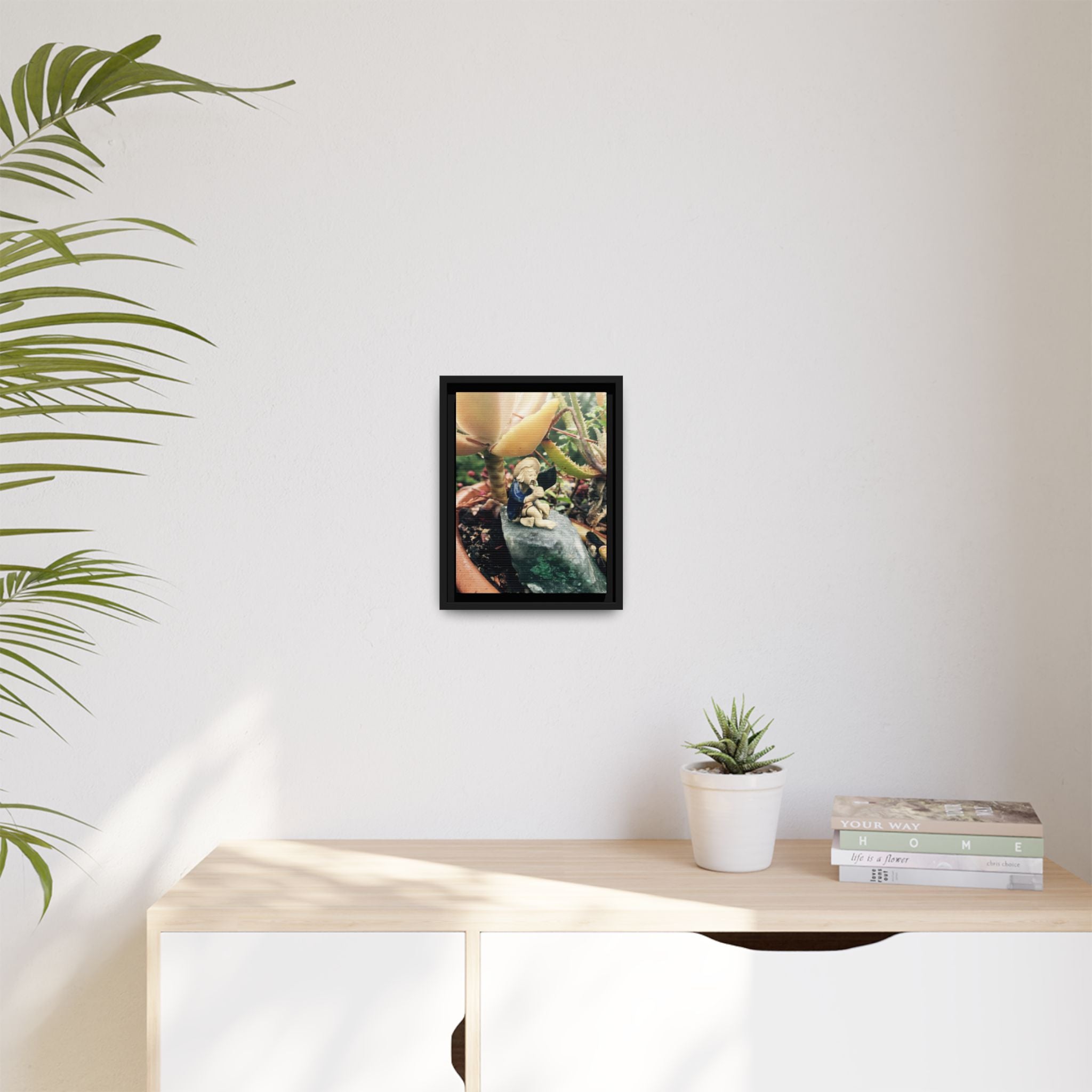 Figure Photo Canvas Print — Framed Matte Wall Art