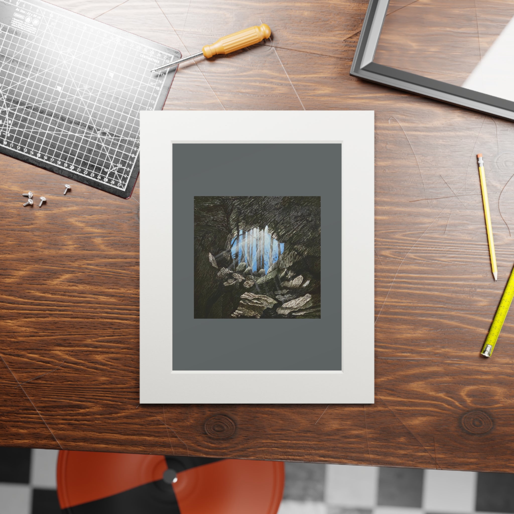 Fine Art Print with White Passepartout Frame - Portal One (2025)