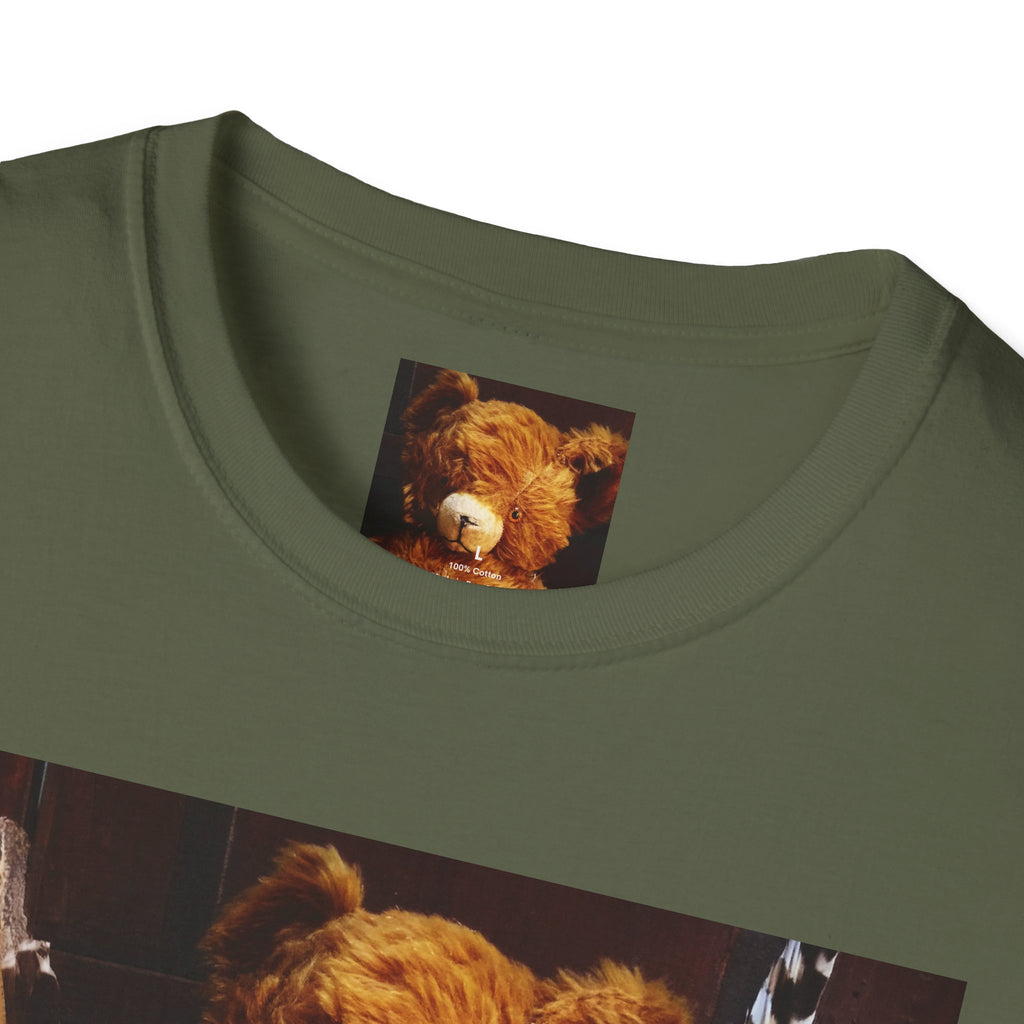 Teddy Bear Photo Tee — Vintage Stuffed Bear Graphic T-Shirt