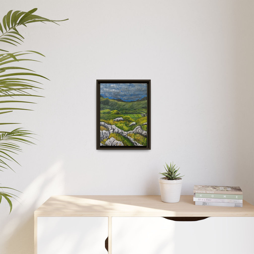 Framed Matte Canvas Print — View from High Rigg Wall Art