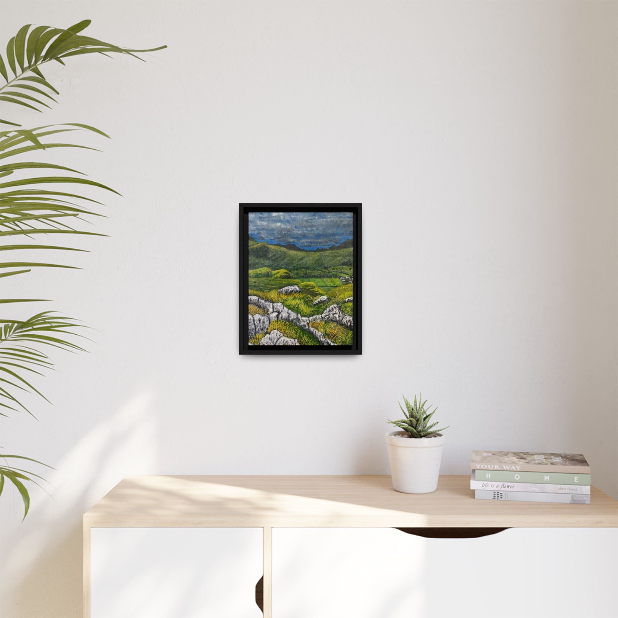 Framed Matte Canvas Print — View from High Rigg Wall Art