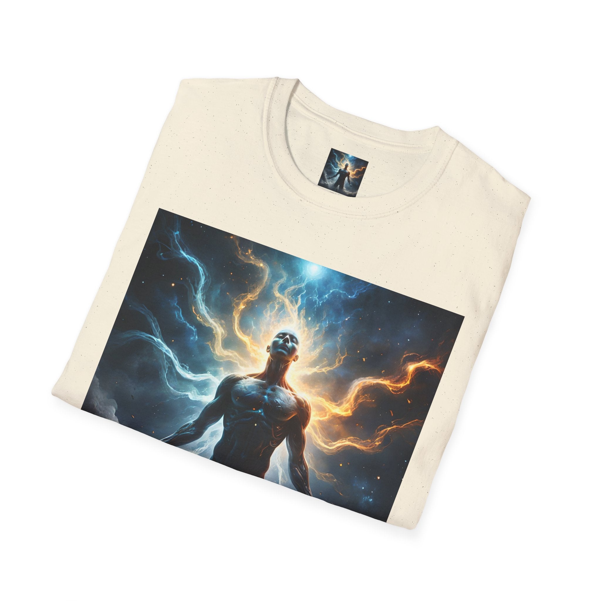 Cosmic Awakening T-Shirt — Electric Energy Meditation Graphic Tee