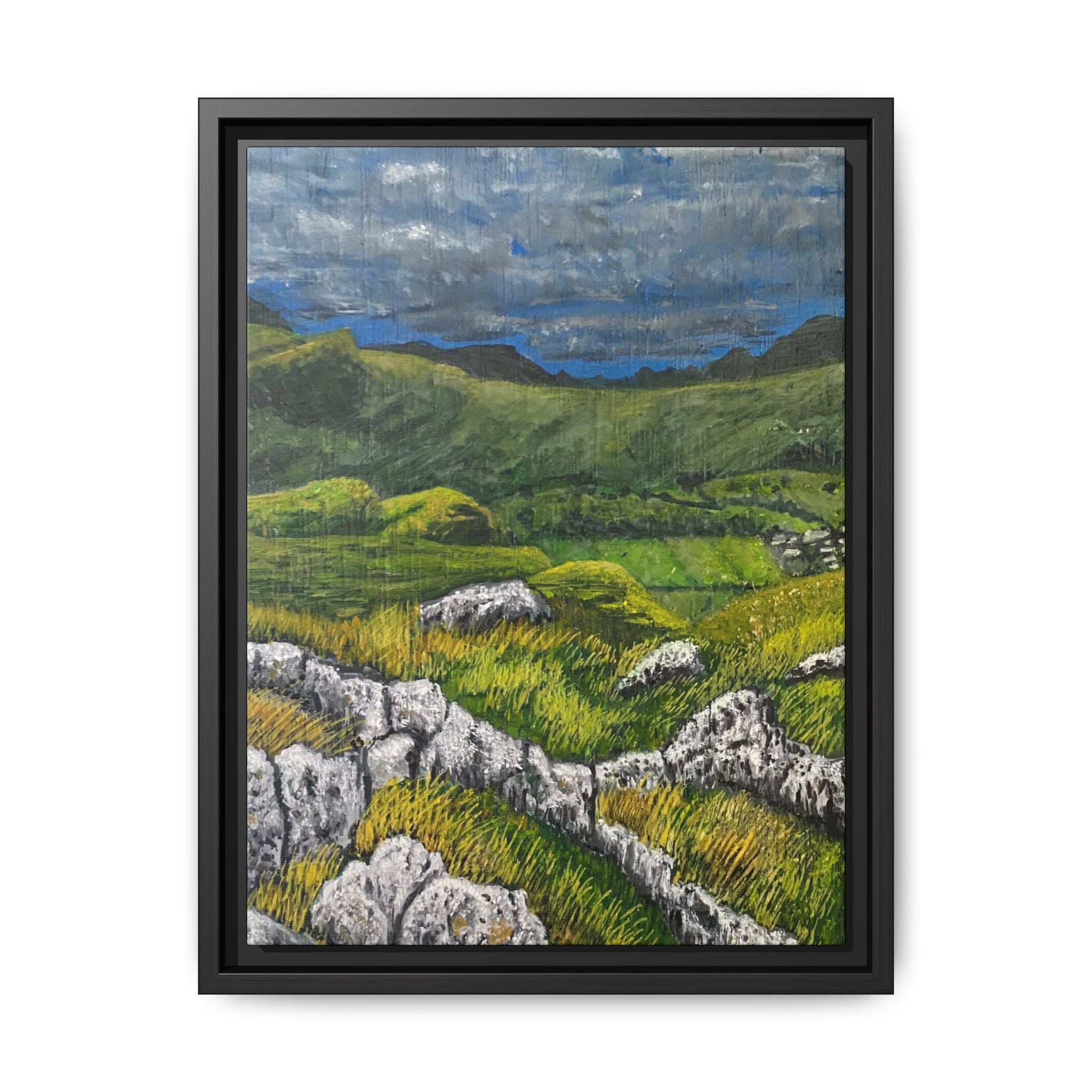 Framed Matte Canvas Print — View from High Rigg Wall Art